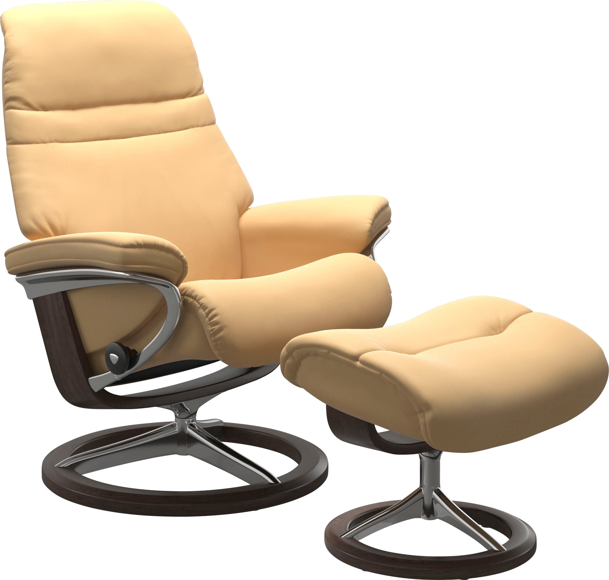 Stressless® Relaxsessel »Sunrise«, (Set, kaufen mit BAUR | Signature mit Base, Hocker), L, Relaxsessel Größe Gestell Wenge