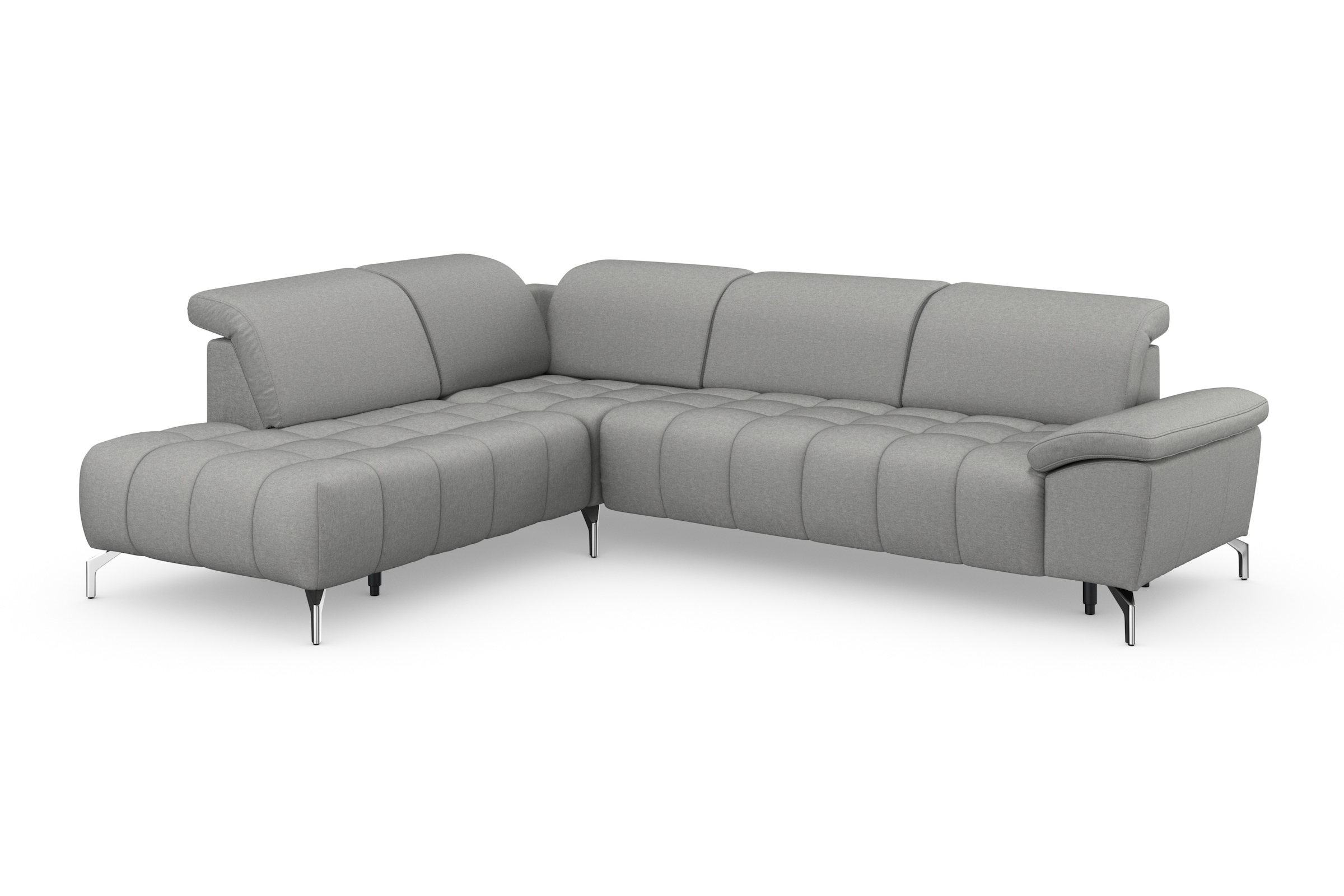 sit&more Ecksofa »Cool L-Form«, wahlweise mit Kopfteilverstellung und Vorziehsitz, motorisch