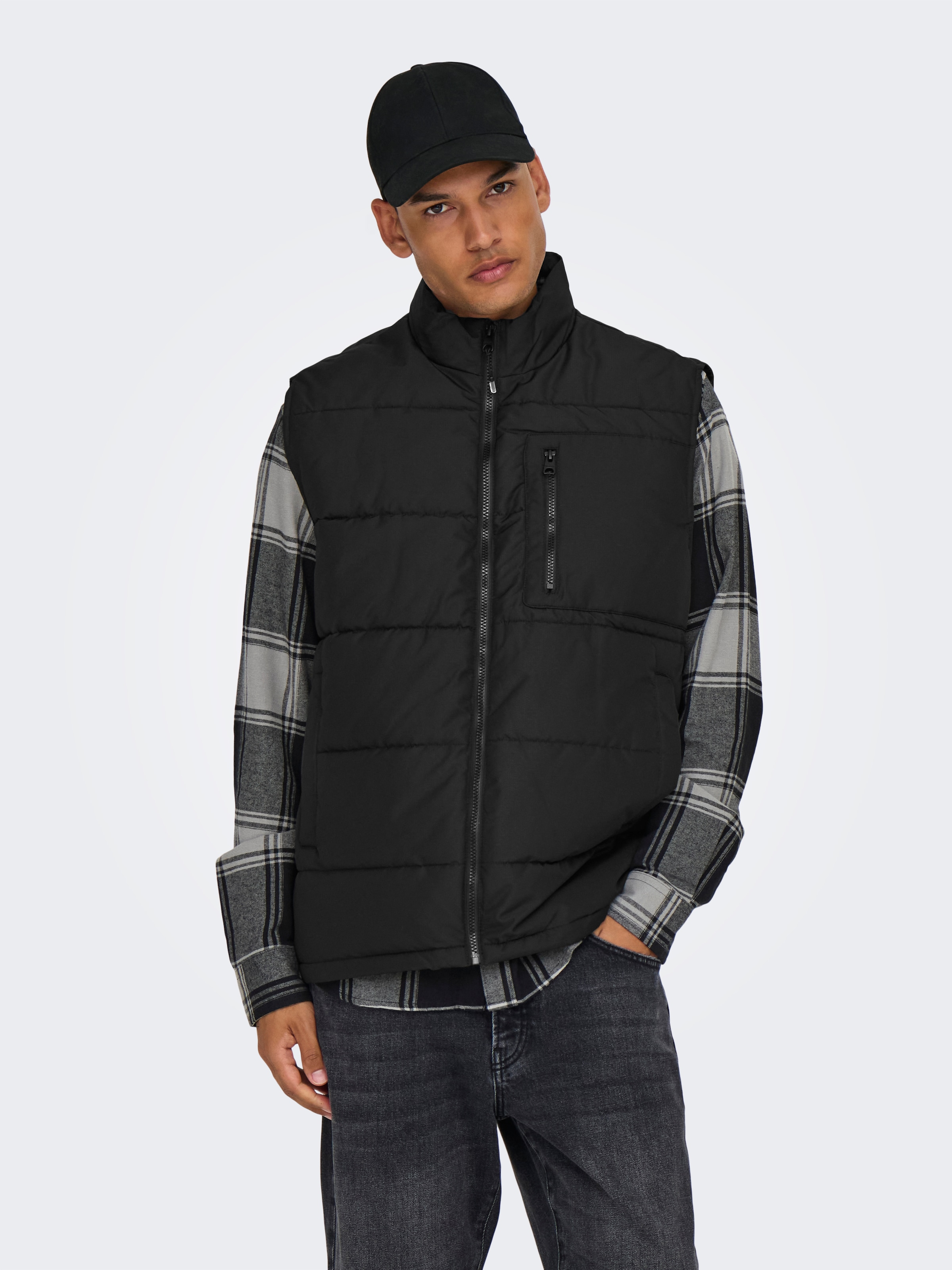 ONLY & SONS "ONSJAKE QUILTED VEST OTW" günstig online kaufen
