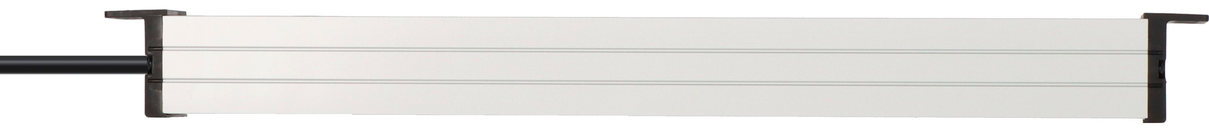 BRENNENSTUHL Steckdosenleiste "Alu-Line 19"", 2m, schwarz, Werkstatt, Steckdosenleisten