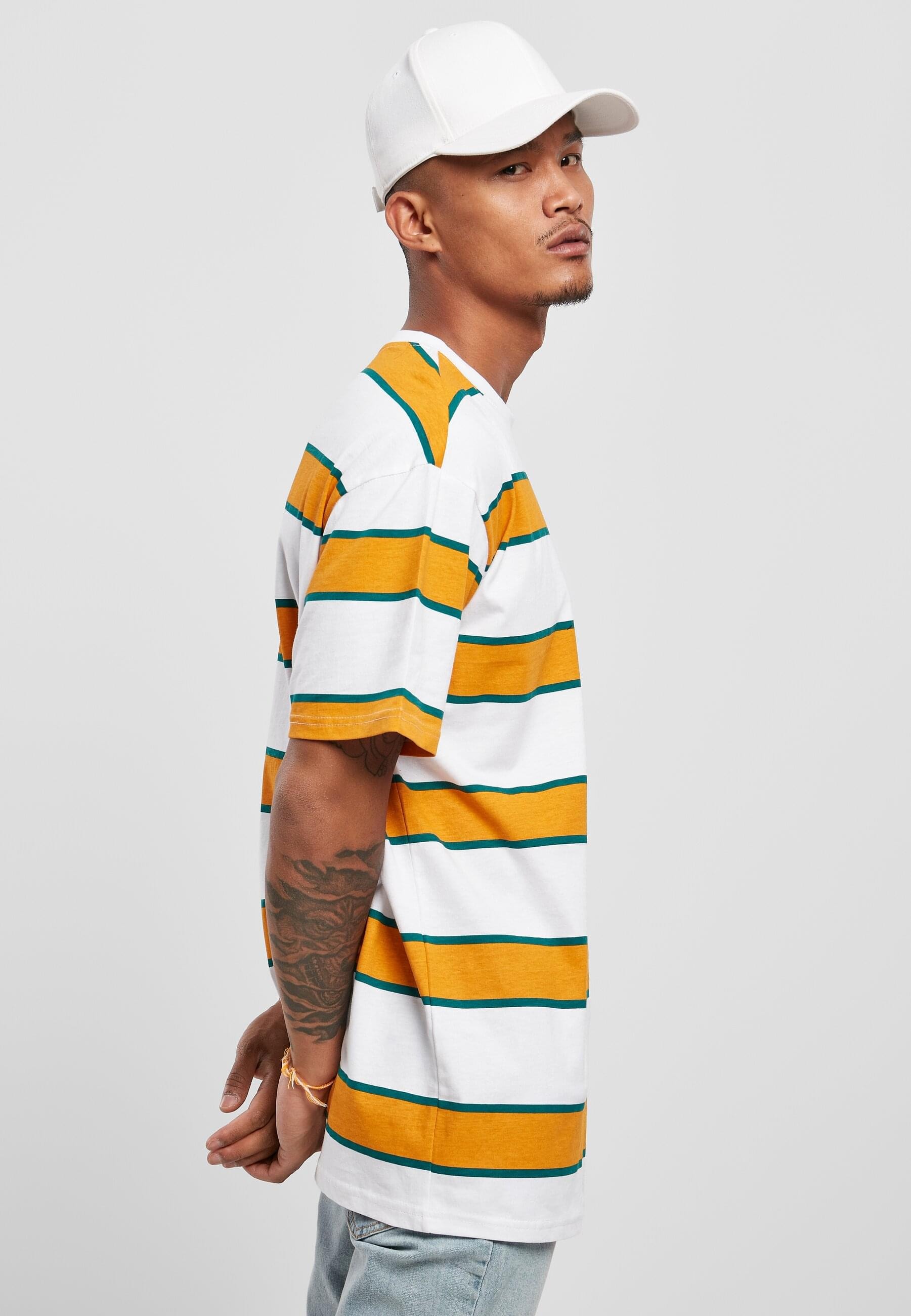 Starter Black Label T-Shirt »Starter Black Label Herren Starter Logo Striped Tee«, (1 tlg.)