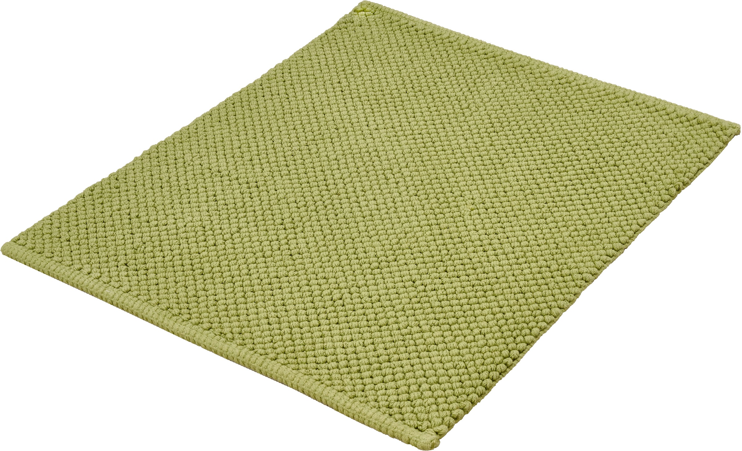Kleine Wolke Badematte "Punto, Badvorleger, Badezimmer Teppich" Höhe 5 mm rutschhemmend beschichtet fußbodenheizungsgeeignet Badteppich, Uni Farben, Oberfläche reine Baumwolle