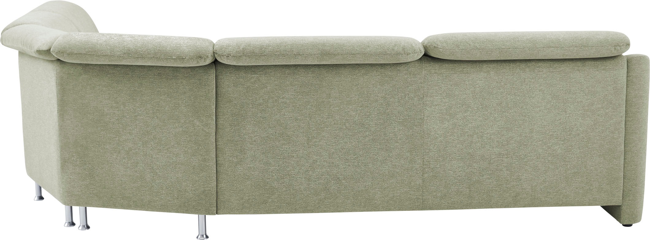 VILLA BECK Ecksofa »Garda L-Form«, (4 St.), inklusive Kopfteilverstellung, Stellmaß 309x277 cm