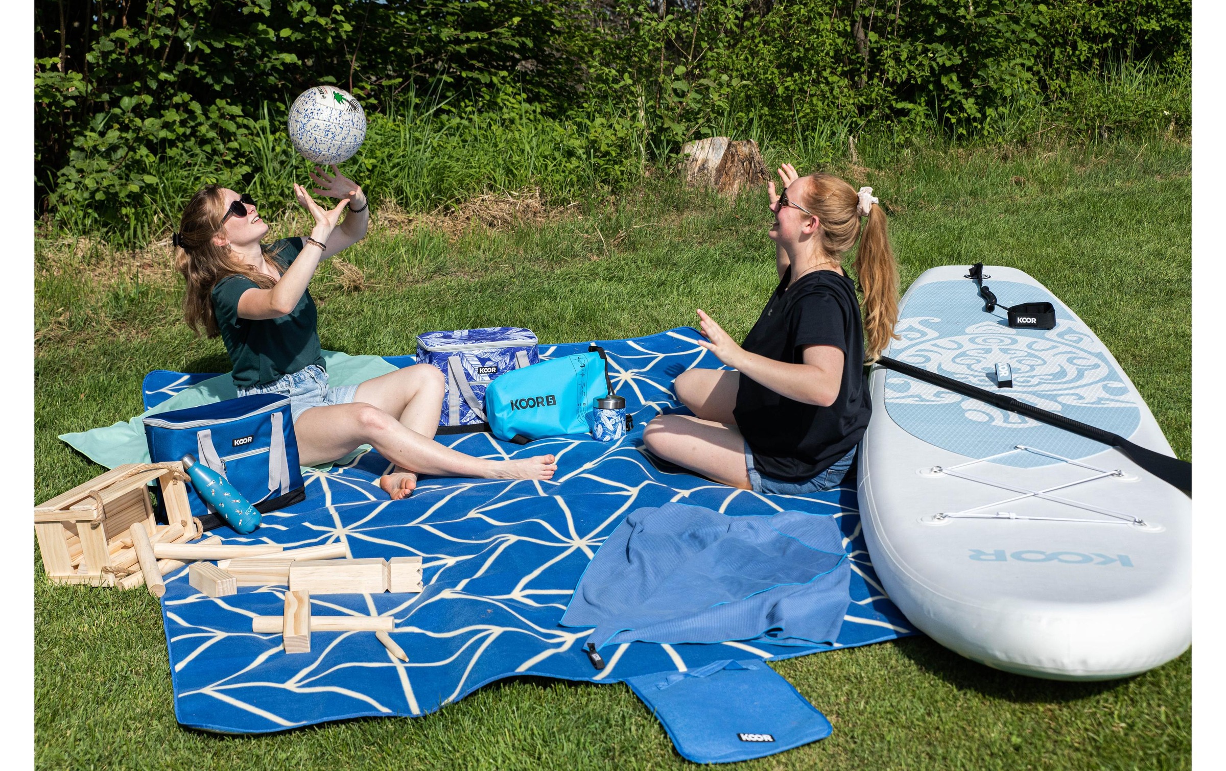 KOOR Picknickdecke »Onda-Blu«