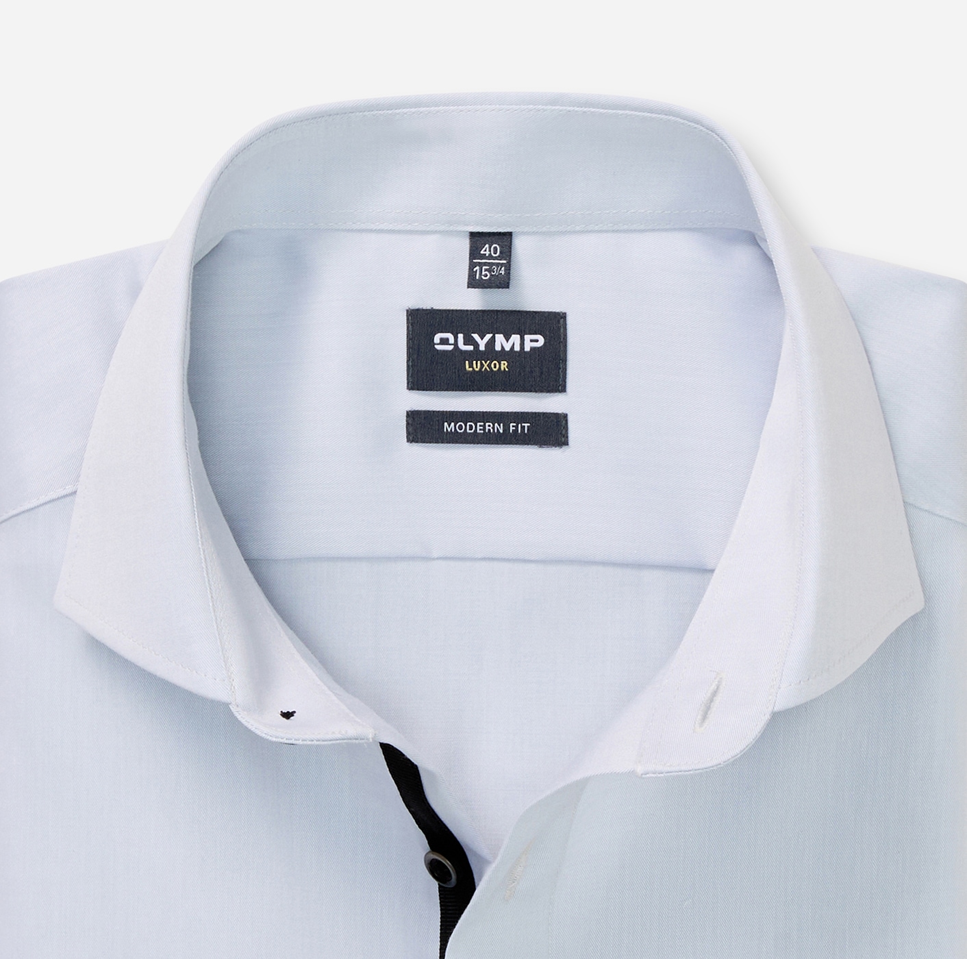 OLYMP Langarmhemd »Luxor« Businesshemd, unifarben, modern fit, Royal-Kentkragen