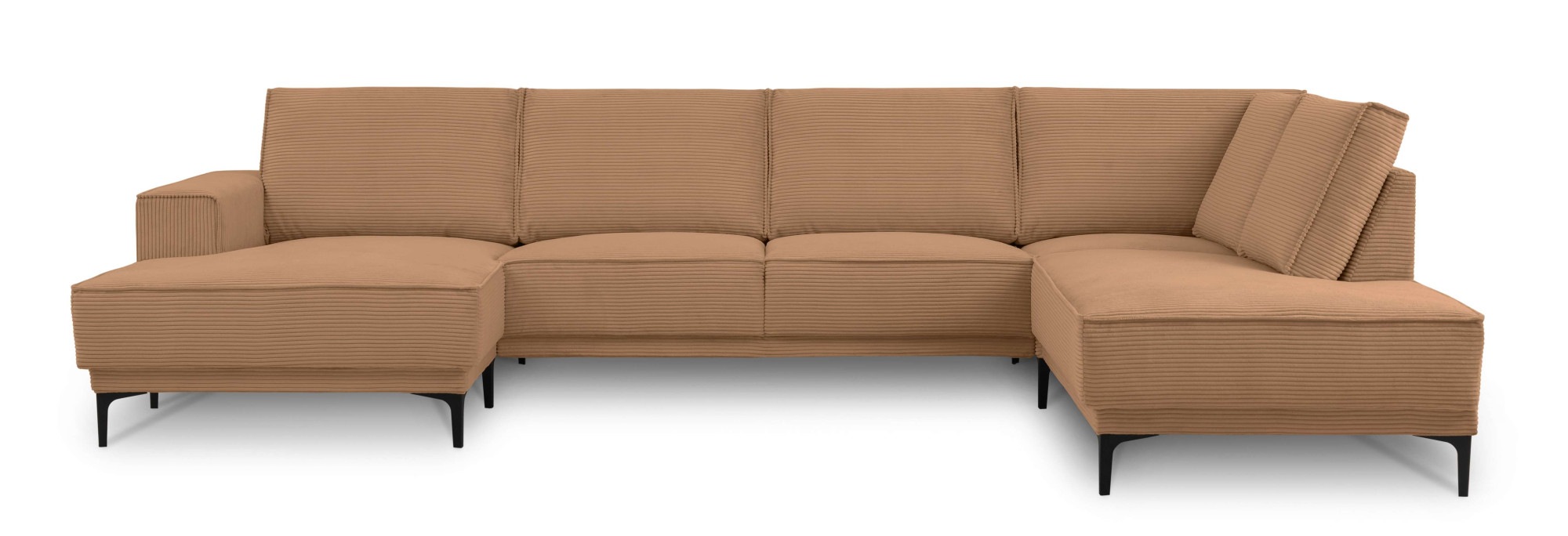 PLACES OF STYLE Wohnlandschaft "XXL Sofa Oland, Struktur, Flachgewebe, Luxu günstig online kaufen