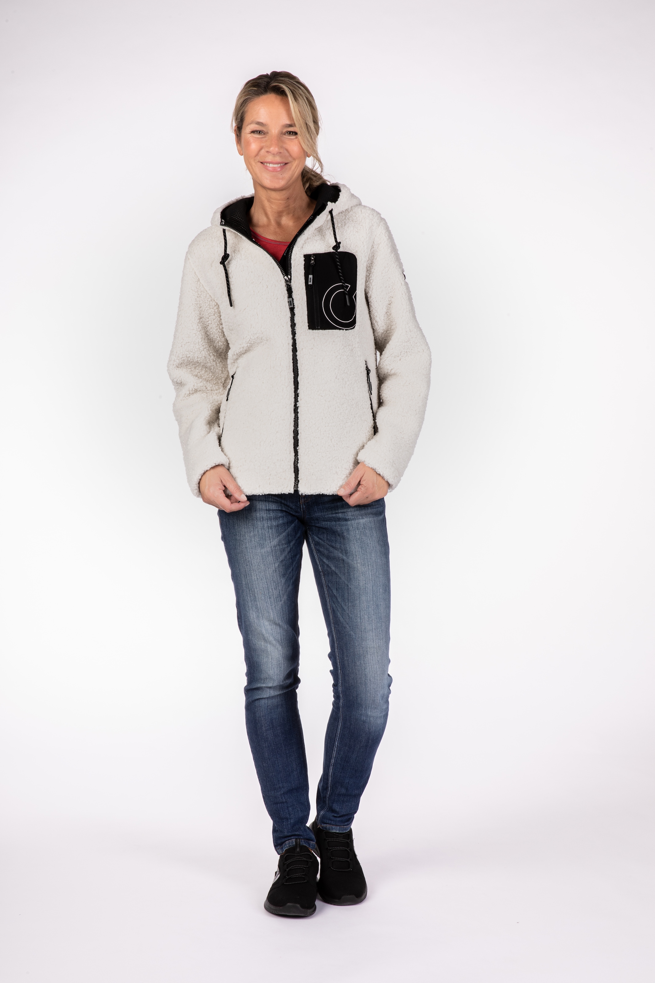 LPO Fleecejacke »CAMBLY NEW WOMEN«, mit Teddy-Fleece, auch in Großen Größen erhältlich