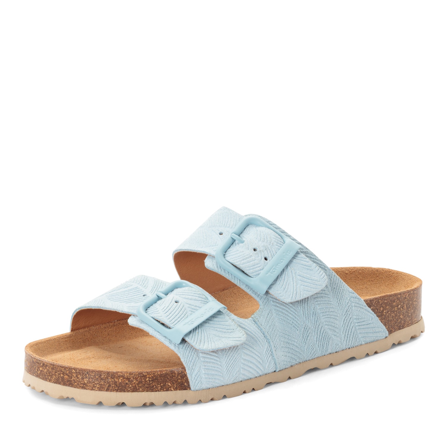 Tamaris Pantolette Sommerschuh, Hausschuh, Schlupfschuh mit floraler Prägung