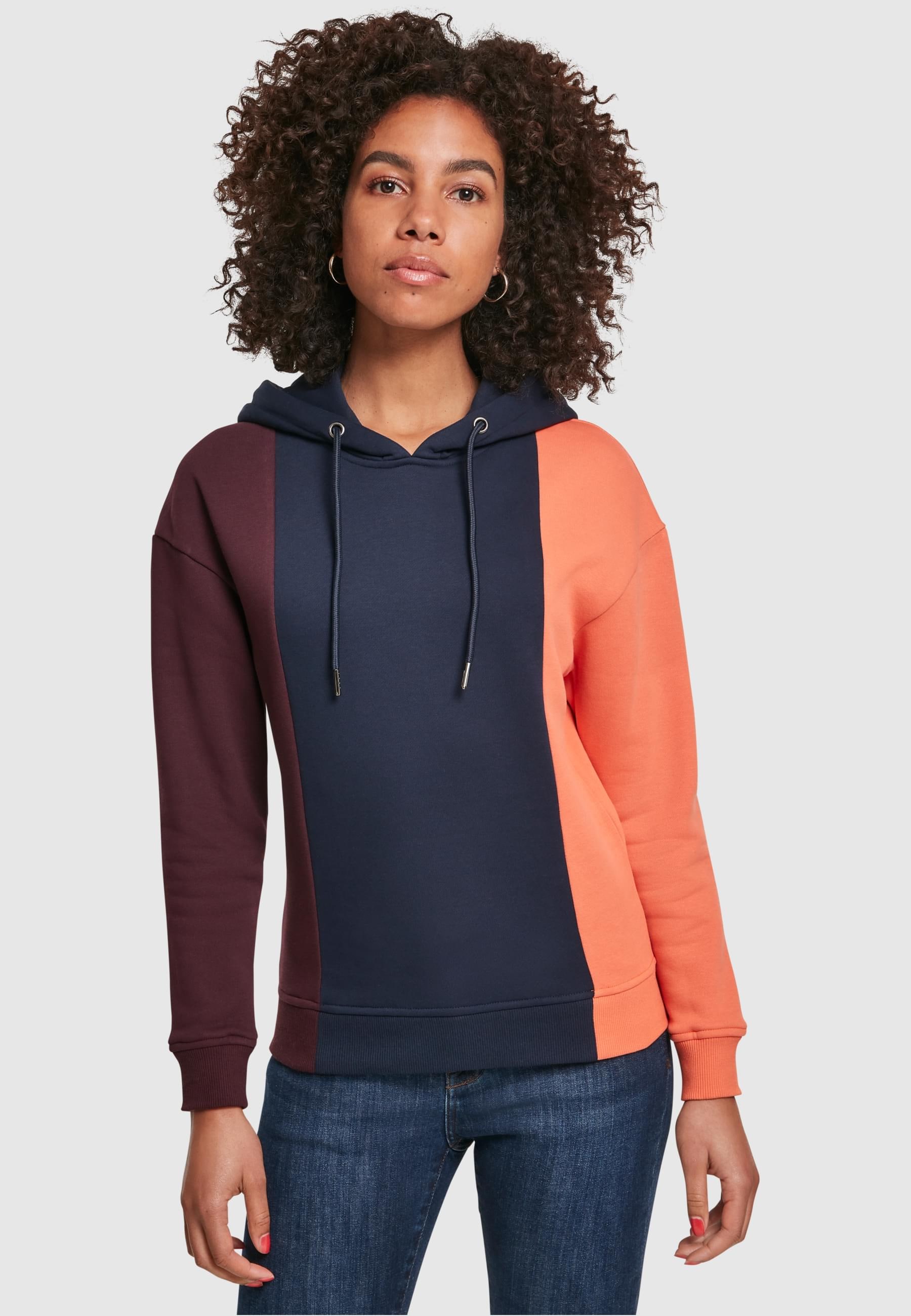 URBAN CLASSICS Rundhalspullover »Urban Classics Damen Ladies Tripple Hoody«, (1 tlg.)