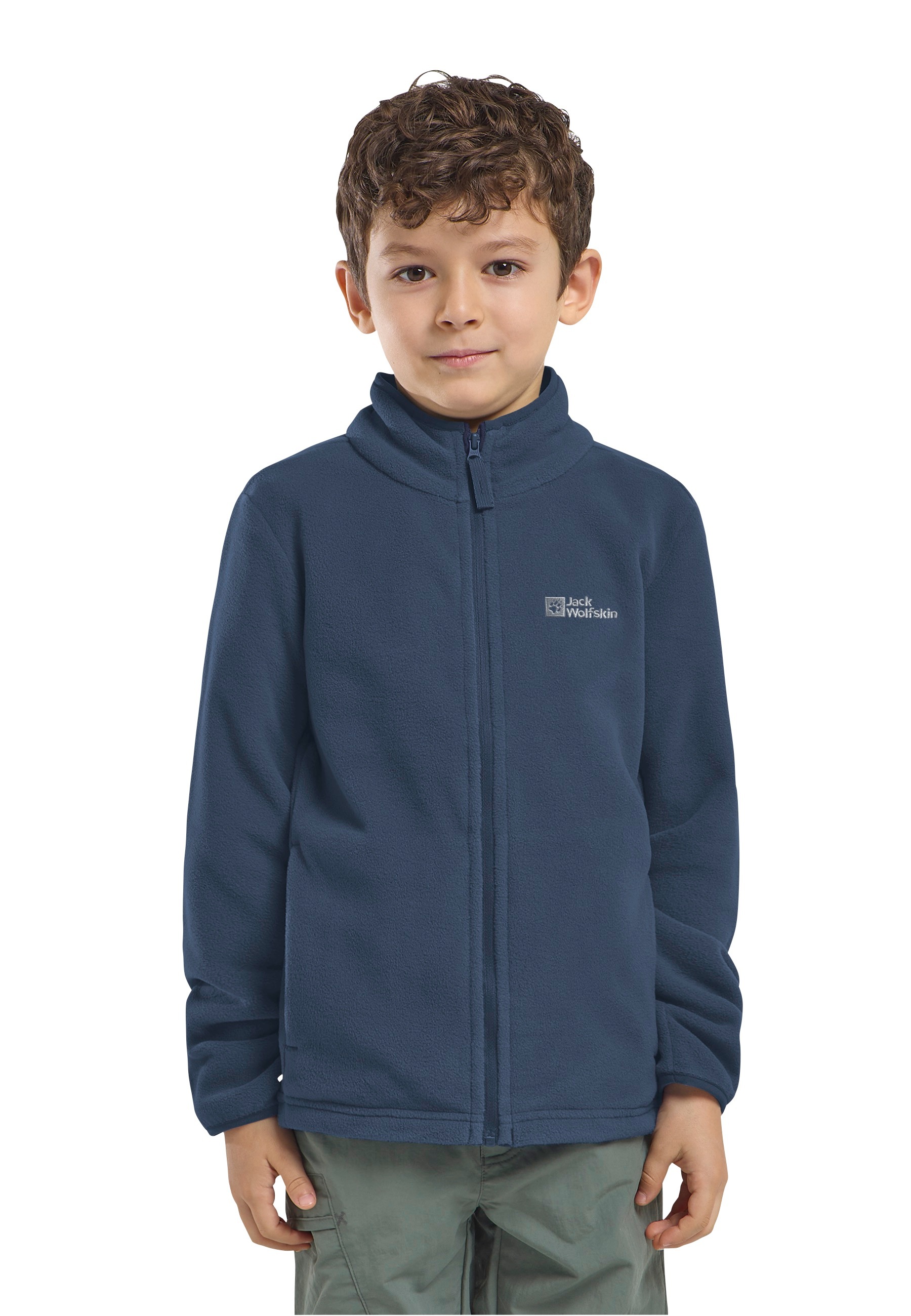 Jack Wolfskin Fleecejacke "TAUNUS JACKET K" hochschließender Kragen, mit Reißverschluss, atmungsaktiv