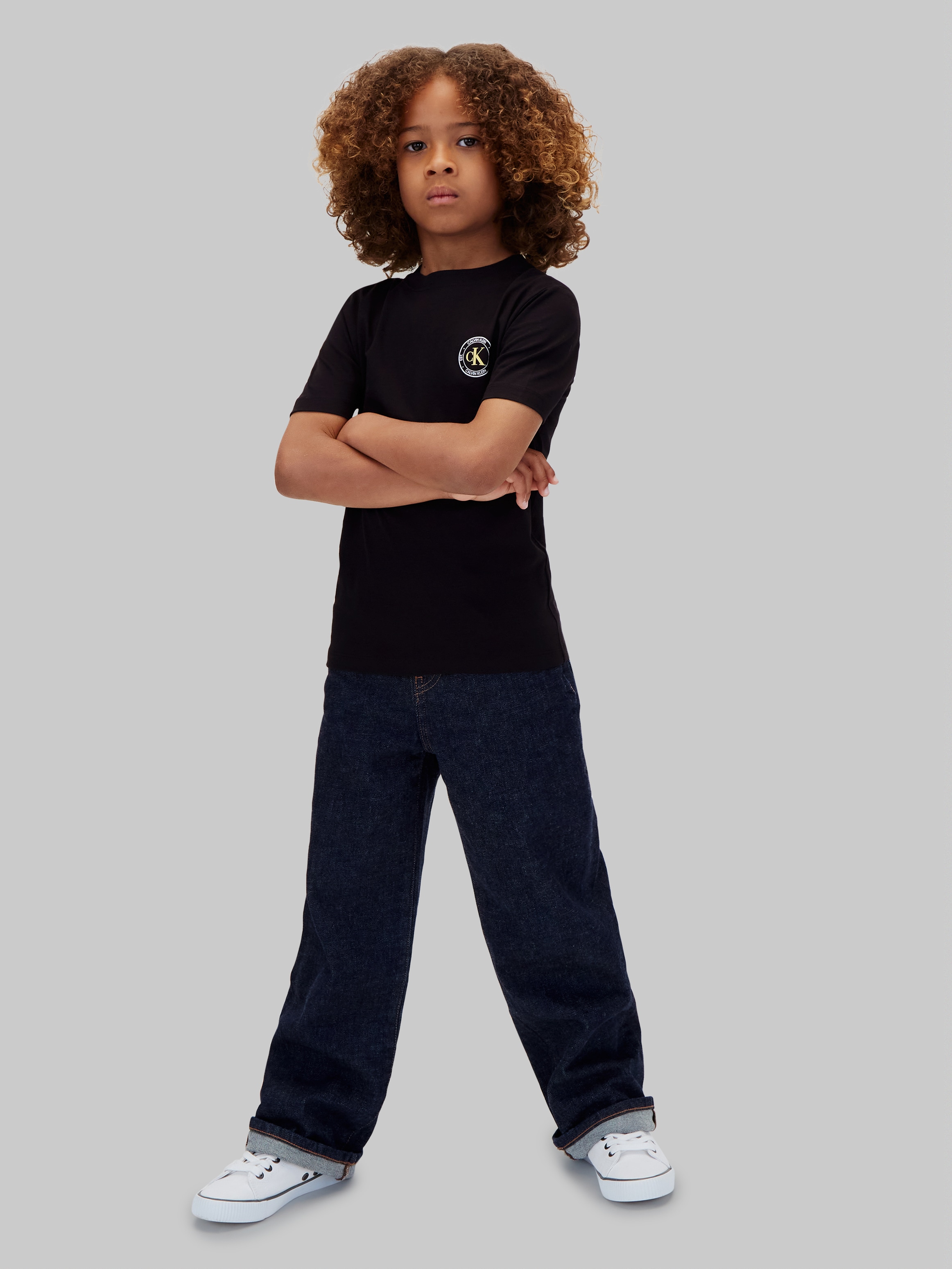 Calvin Klein Jeans »CK SMALL CHEST CIRCLE SS T-SHIRT« Regular fit mit Rundhalsausschnitt