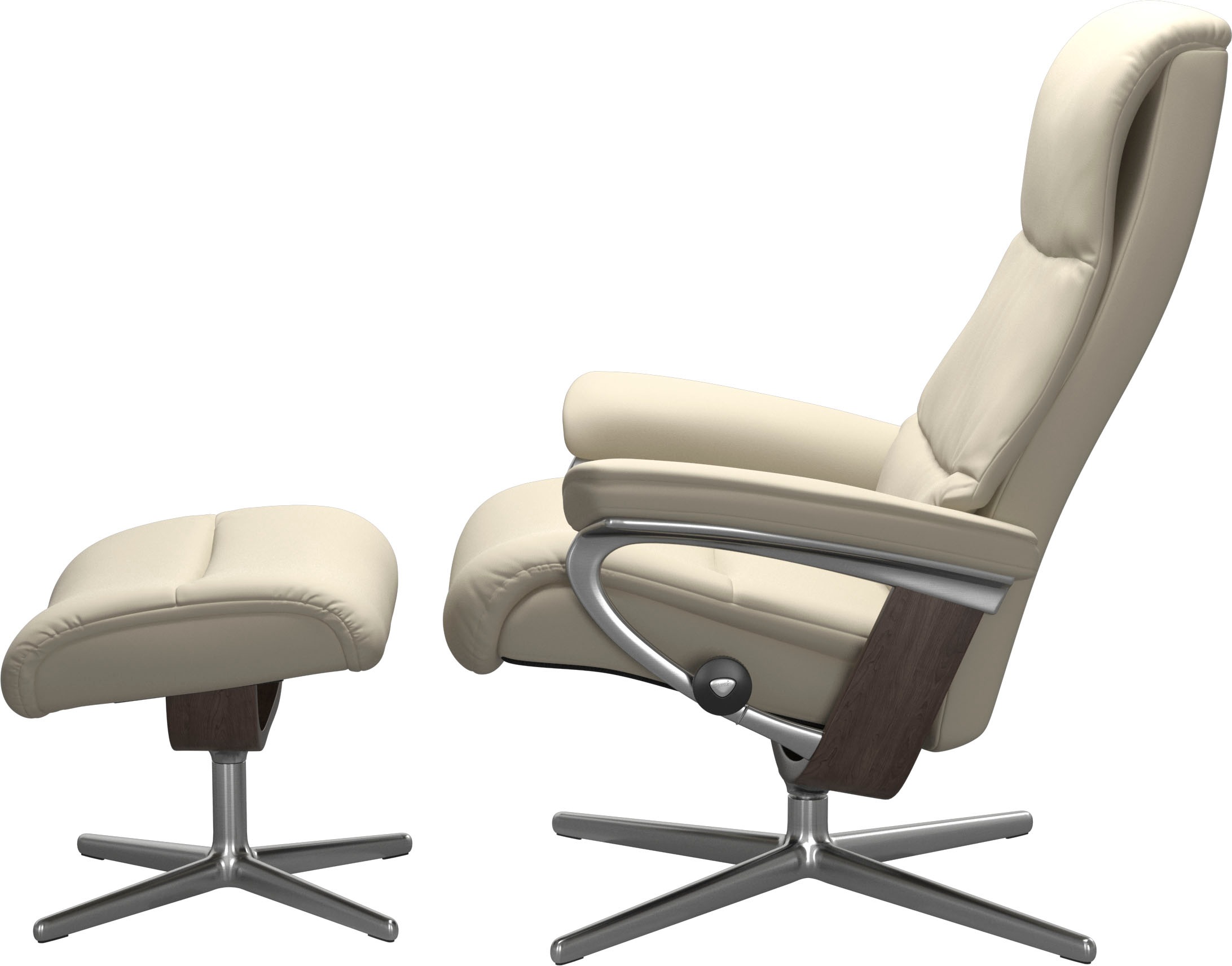Stressless® Relaxsessel »View«, mit Cross Base, Größe S, M & L, Holzakzent Wenge