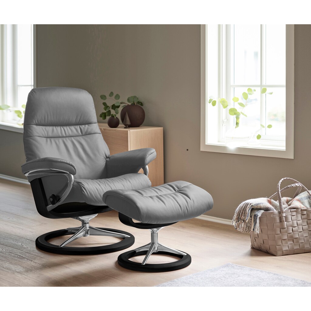 Stressless® Relaxsessel »Sunrise«, (Set, Relaxsessel mit Hocker)