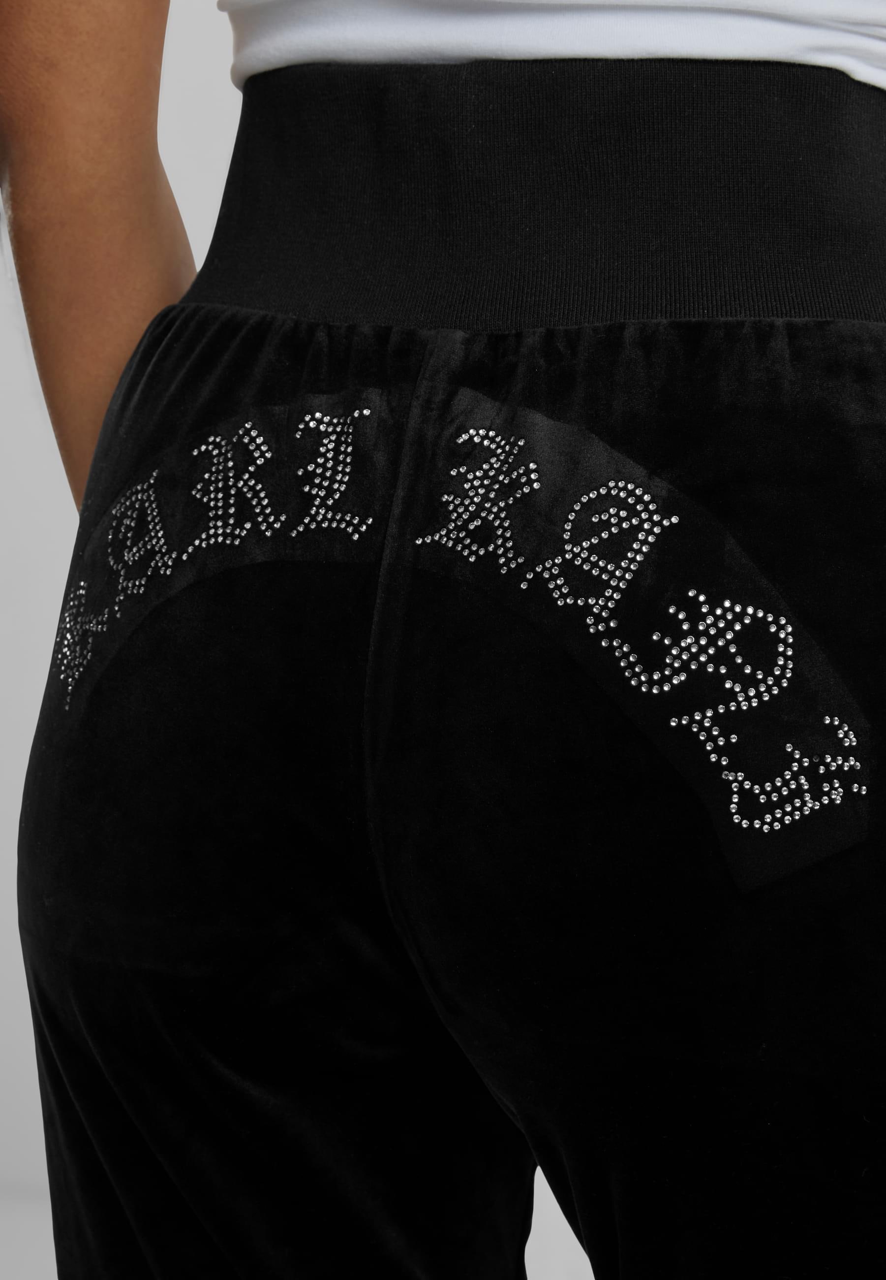 Karl Kani Jogginghose »Karl Kani KW251-035-1 Signature Rhinestone Velours Trackpants«, (1 tlg.)