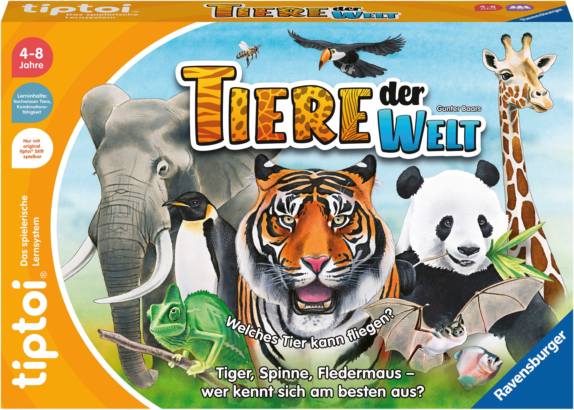 Ravensburger Spiel »tiptoi® Tiere der Welt«, Made in Europe; FSC®- schützt Wald - weltweit