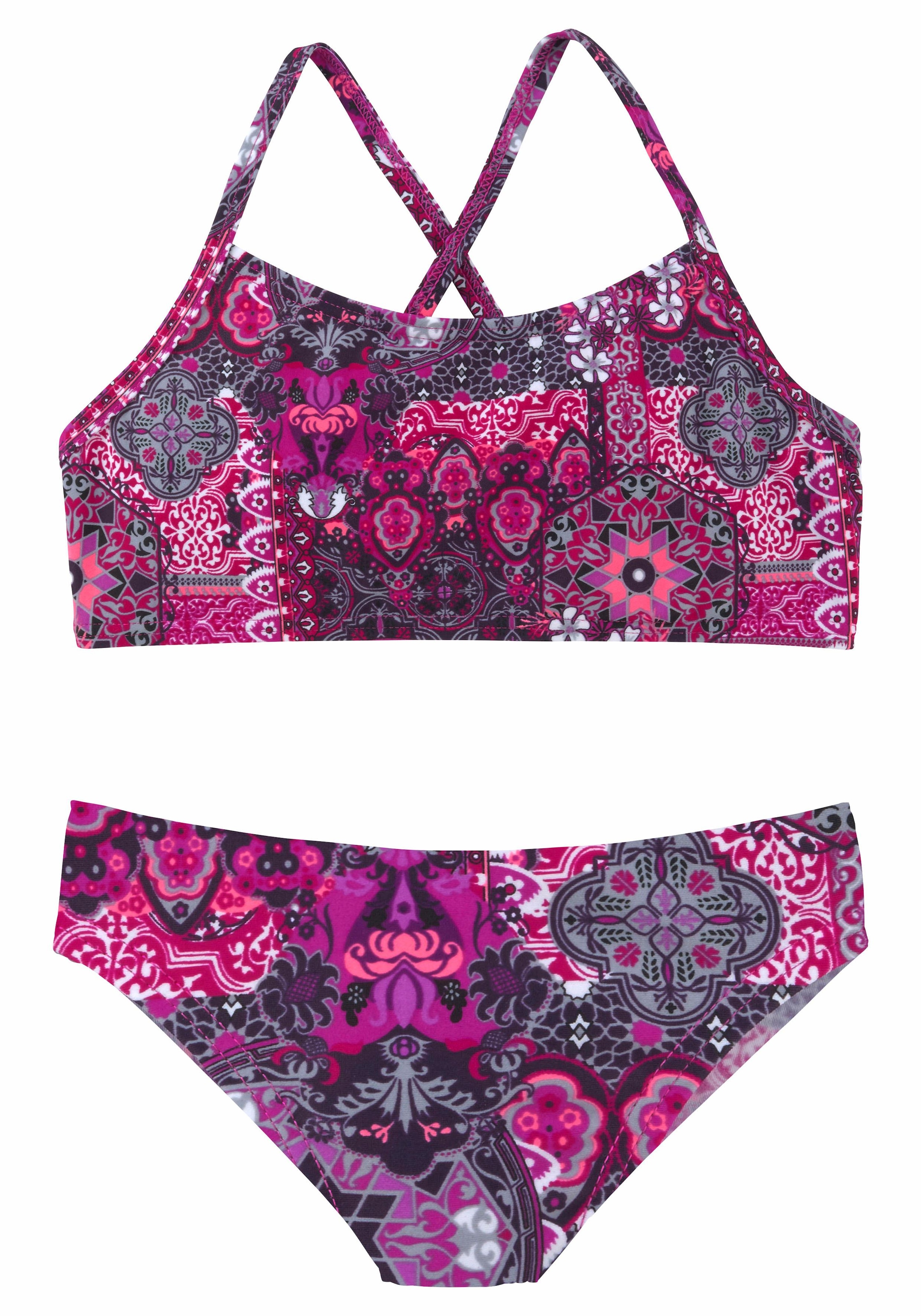 Buffalo Bustier-Bikini »Shari Kids«, mit verspieltem Print