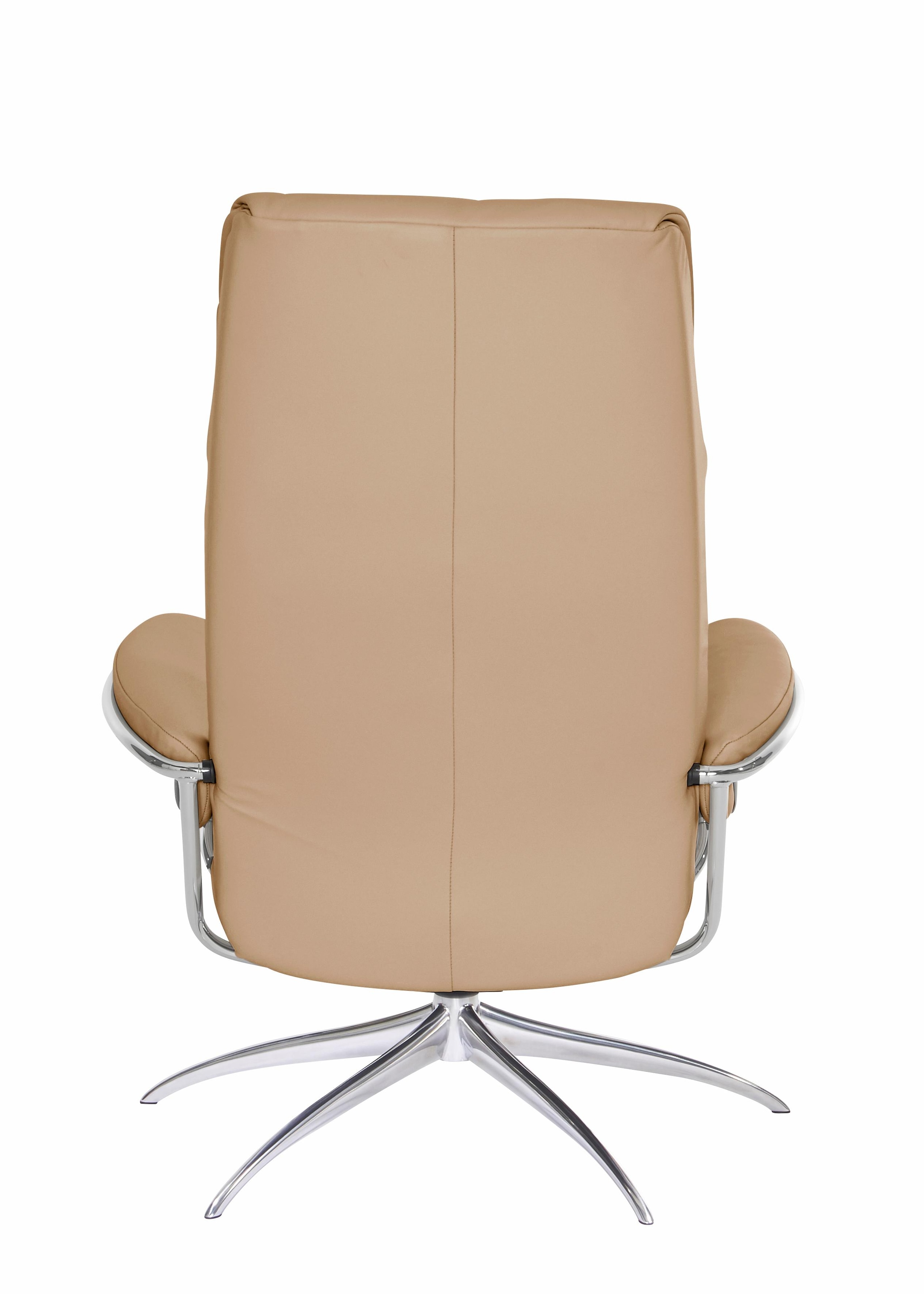 Stressless® Relaxsessel »London«, (Set, Relaxsessel mit Hocker), mit Hocker, High Back, mit Star Base, Gestell Chrom