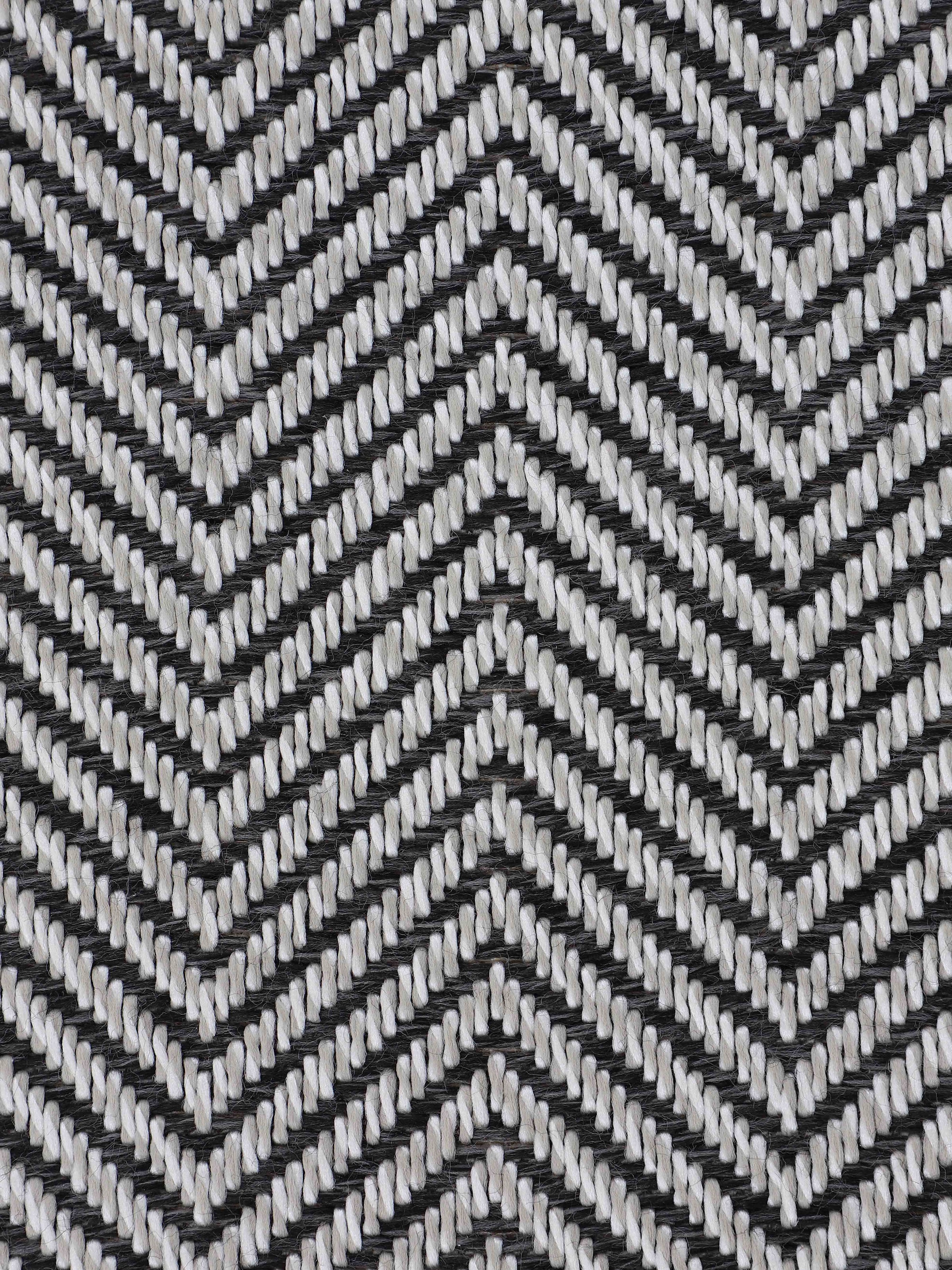 carpetfine Teppich »Boho 106«, rund, 4 mm Höhe, robustes Flachgewebe, Sisal Optik, UV-beständig, Außenbereich