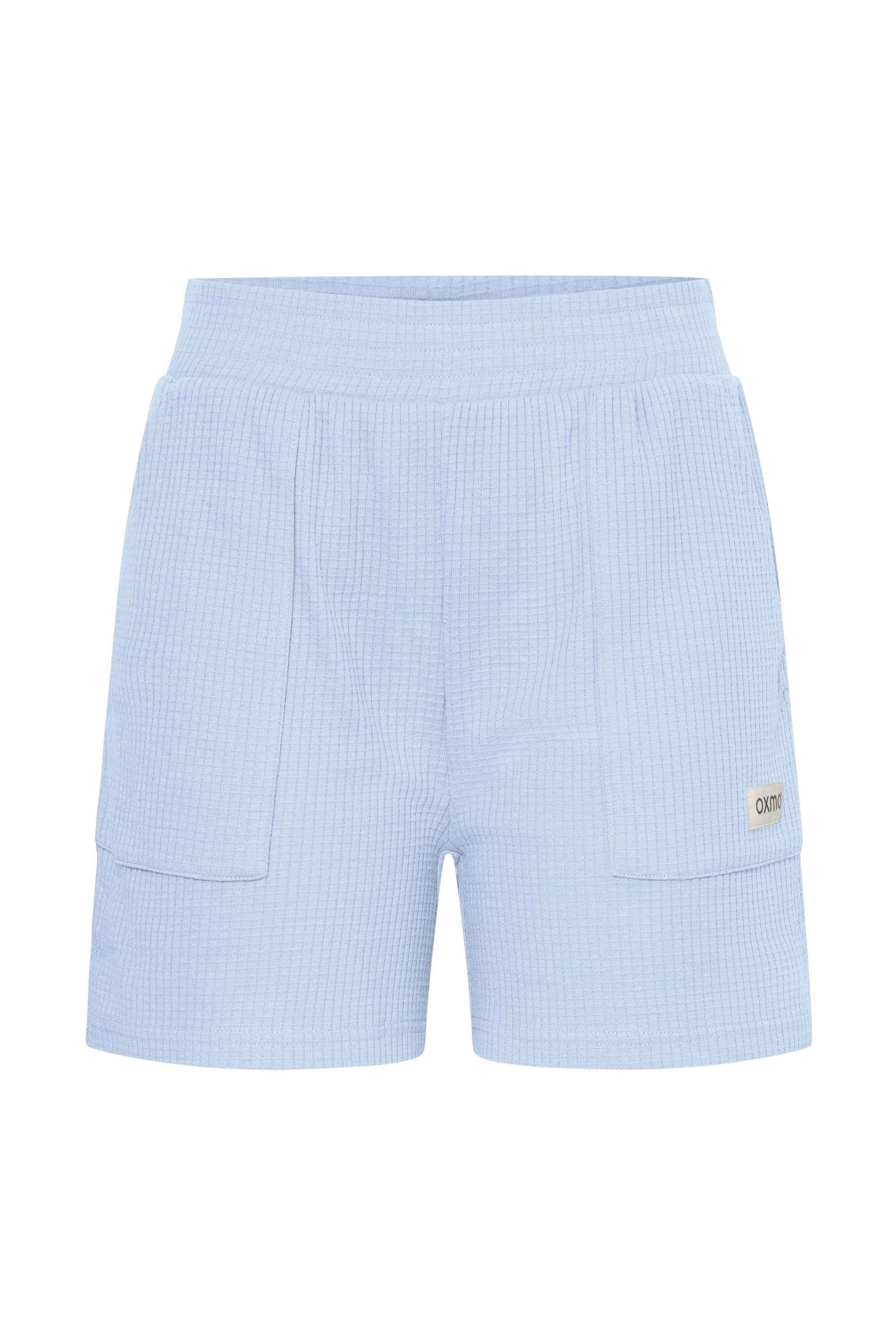 Shorts OXMO "Shorts OXWim", Damen, Gr. L, N-Gr, blau (vista blau), Obermaterial: 57% Baumwolle CO. 43% Polyester PES., Hosen Shorts