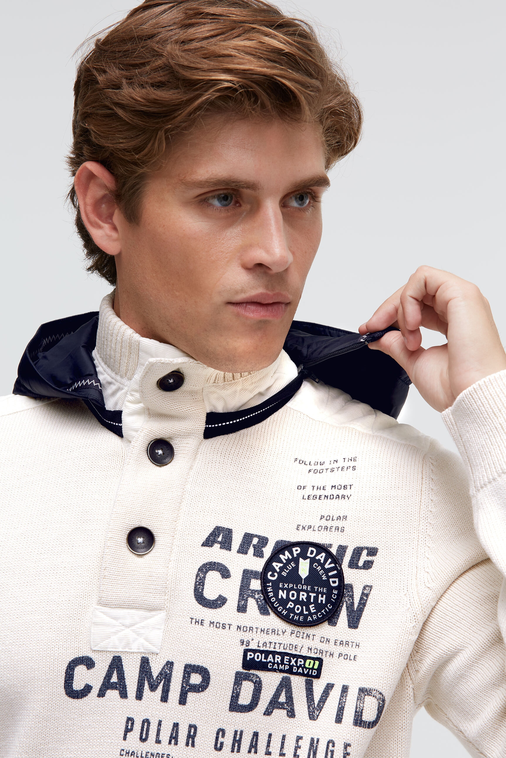 CAMP DAVID Kapuzenpullover aus Baumwolle