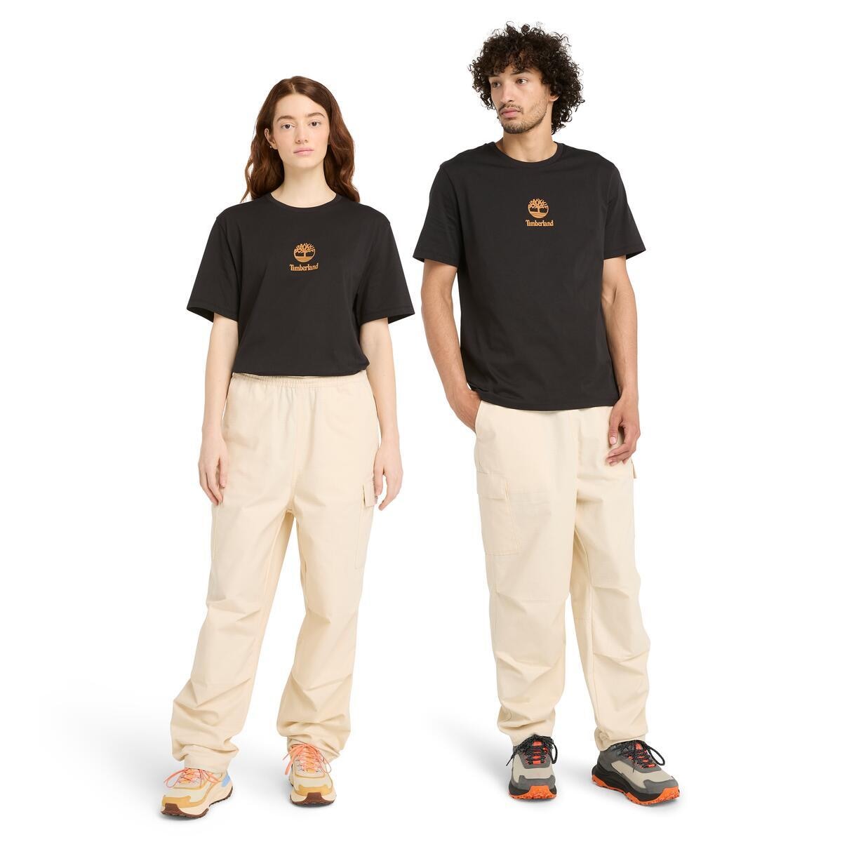 Timberland T-Shirt "Print Stack Logo Short Sleeve Tee" 1 Stk. tlg. UNISEX günstig online kaufen