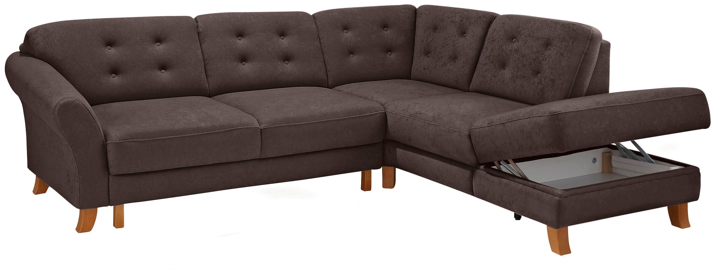 Home affaire Ecksofa »Trondheim L-Form«, mit Federkern