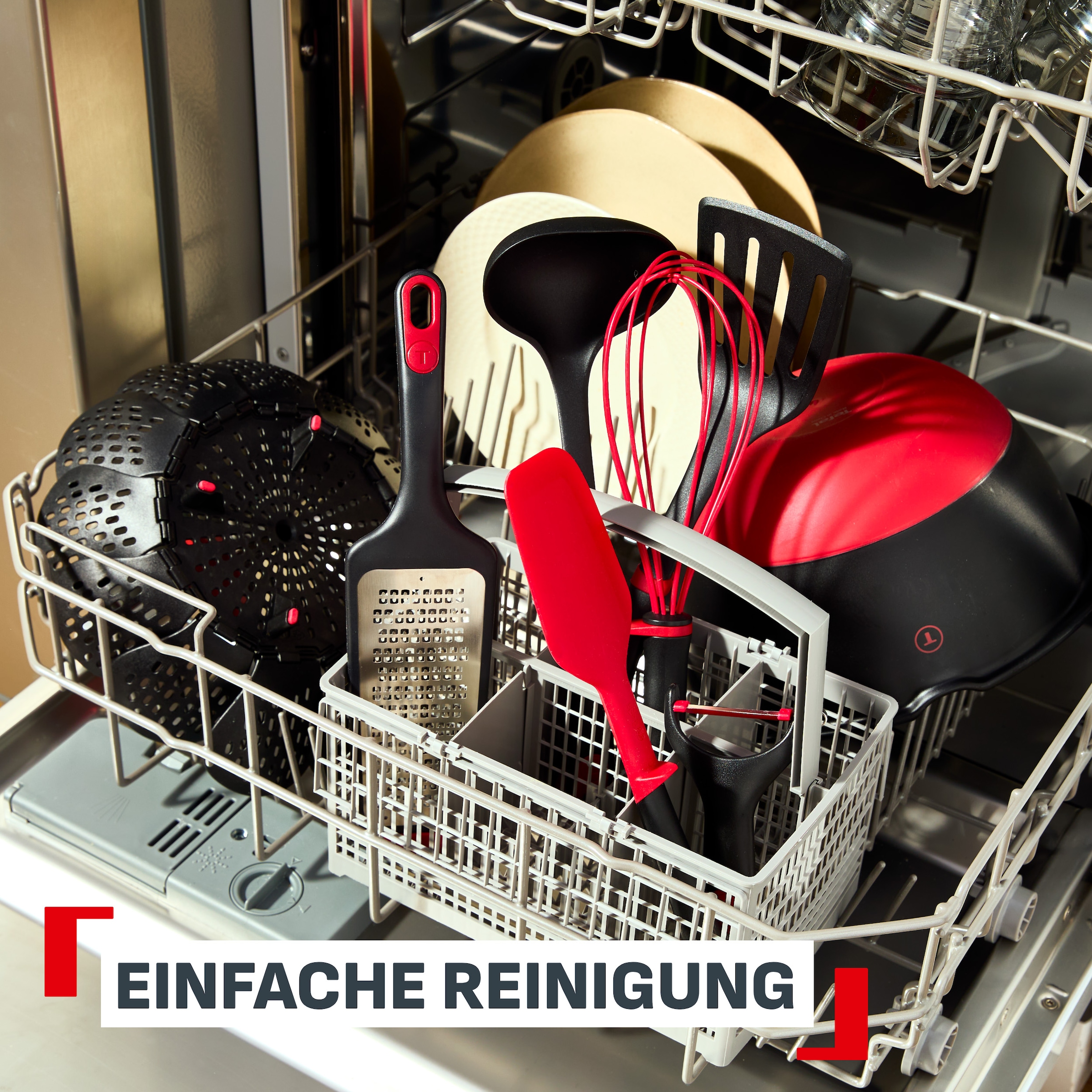Tefal Knoblauchpresse »Ingenio+« hitzebeständig bis 230°C, spülmaschinenfest, verstärktes Nylon
