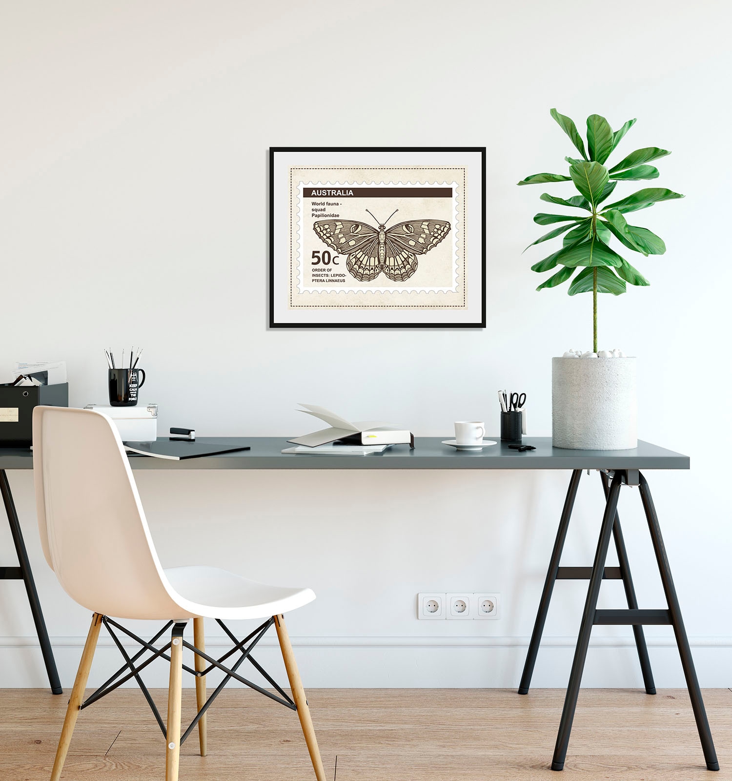 queence Bild "50c", Schmetterlinge-Kunst-Insekten, (1 St.), HD Premium Post günstig online kaufen