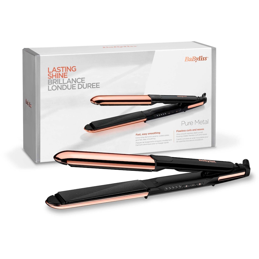 BaByliss Glätteisen »ST481E Pure Metal«, Diamond-Ceramic-Beschichtung