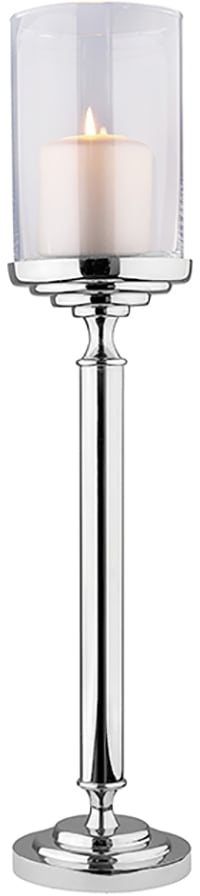 Kerzenhalter »FARET«, Handarbeit, Metall mit Glaseinsatz, für Stumpenkerzen, Höhe 60 cm