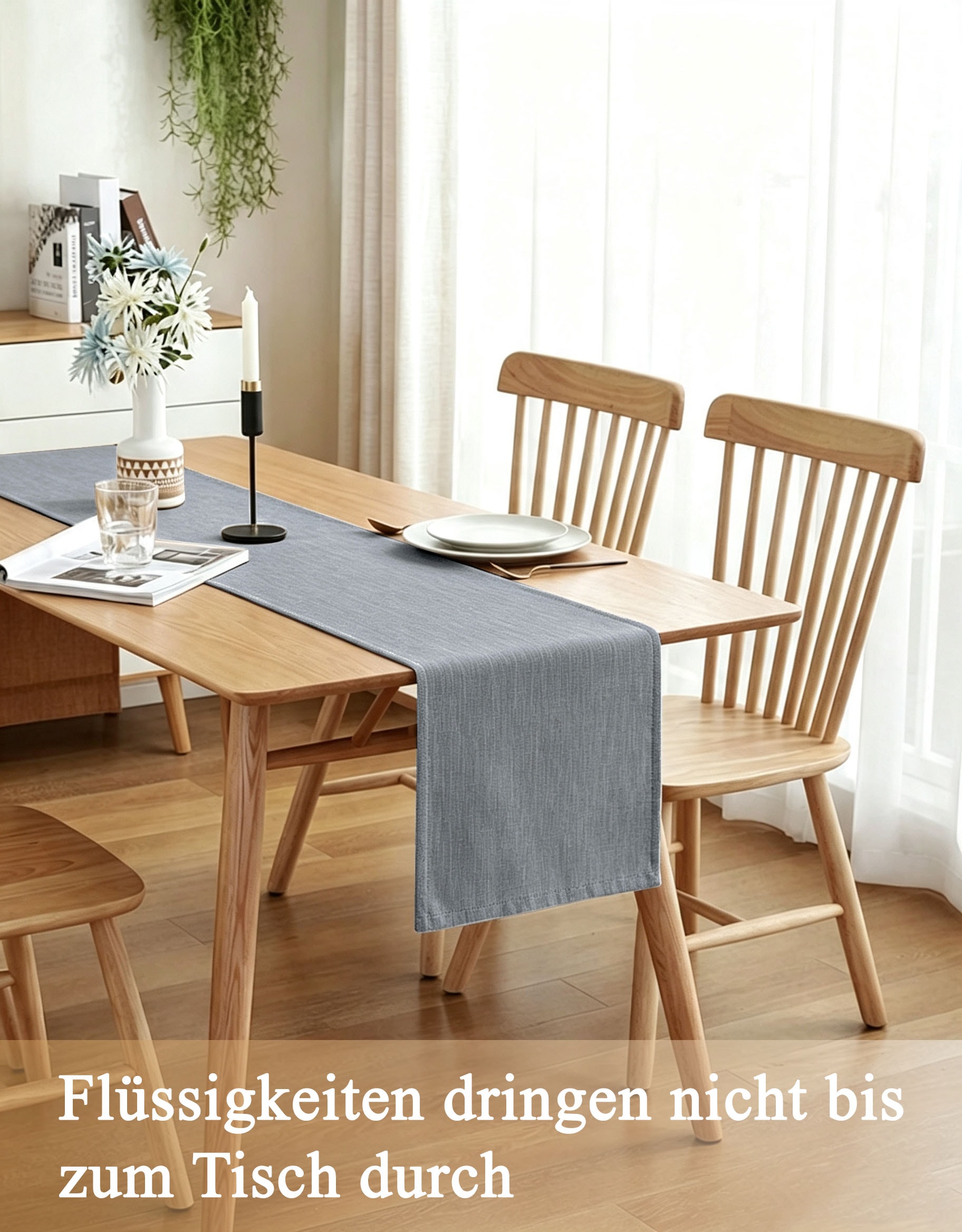 OTTO home Tischläufer "Ozzie" Formstabil & pflegeleicht, gewebtes Design, uni, Dekoration, Esszimmer