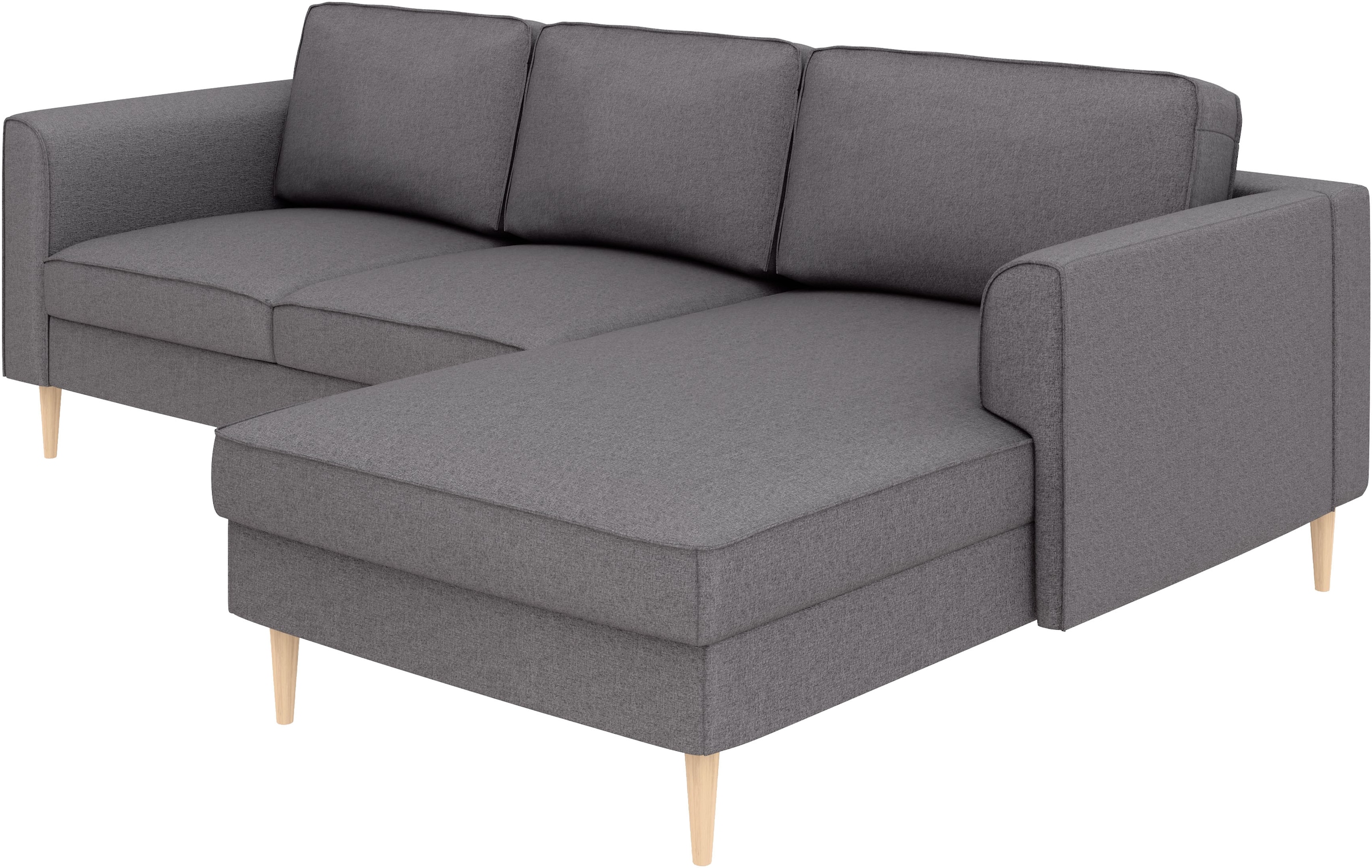 Home affaire Ecksofa »Booster Couch wahlweise mit Schlaffunktion und Bettkasten-auch in Cord«, Recamiere beidseitig montierbar, Sofa in L-Form, 232 cm
