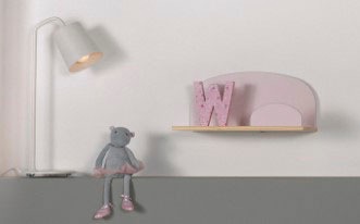 Vipack Kinderregal »Kiddy«, (Made in Europe), Wandregal aus Kiefer, MDF Komponenten, wahlweise 45cm oder 65cm breit