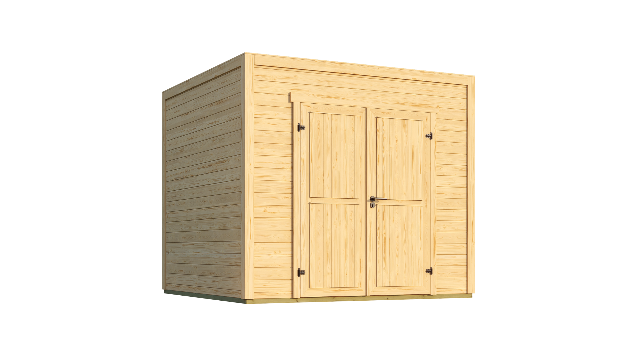 Nordic Holz Gartenhaus "Fynn 2", kleiner stilvoller Schuppen mit Flachdach günstig online kaufen
