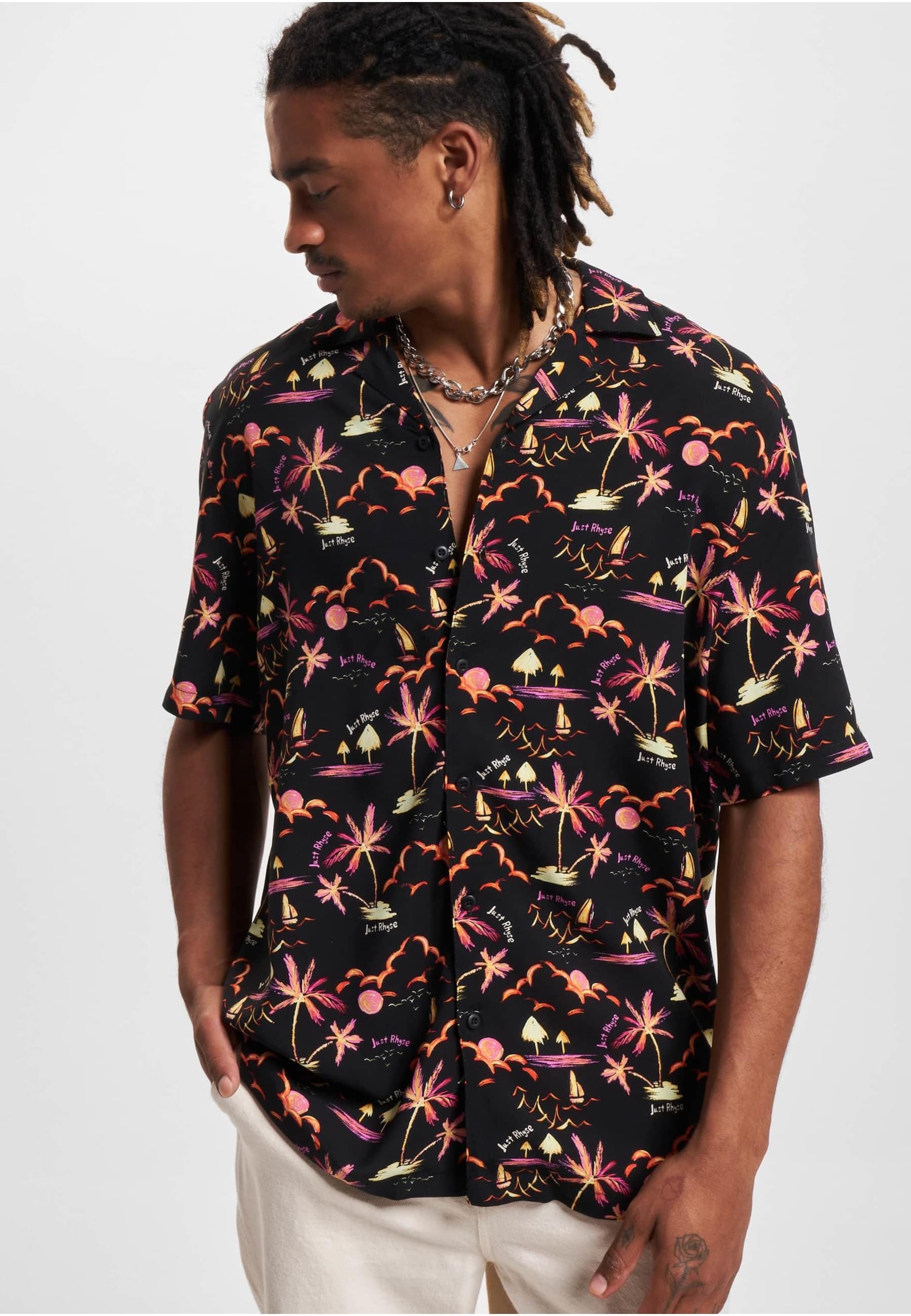 Just Rhyse Langarmhemd »Just Rhyse Herren Just Rhyse Shirt Waikiki« 1 Stk.