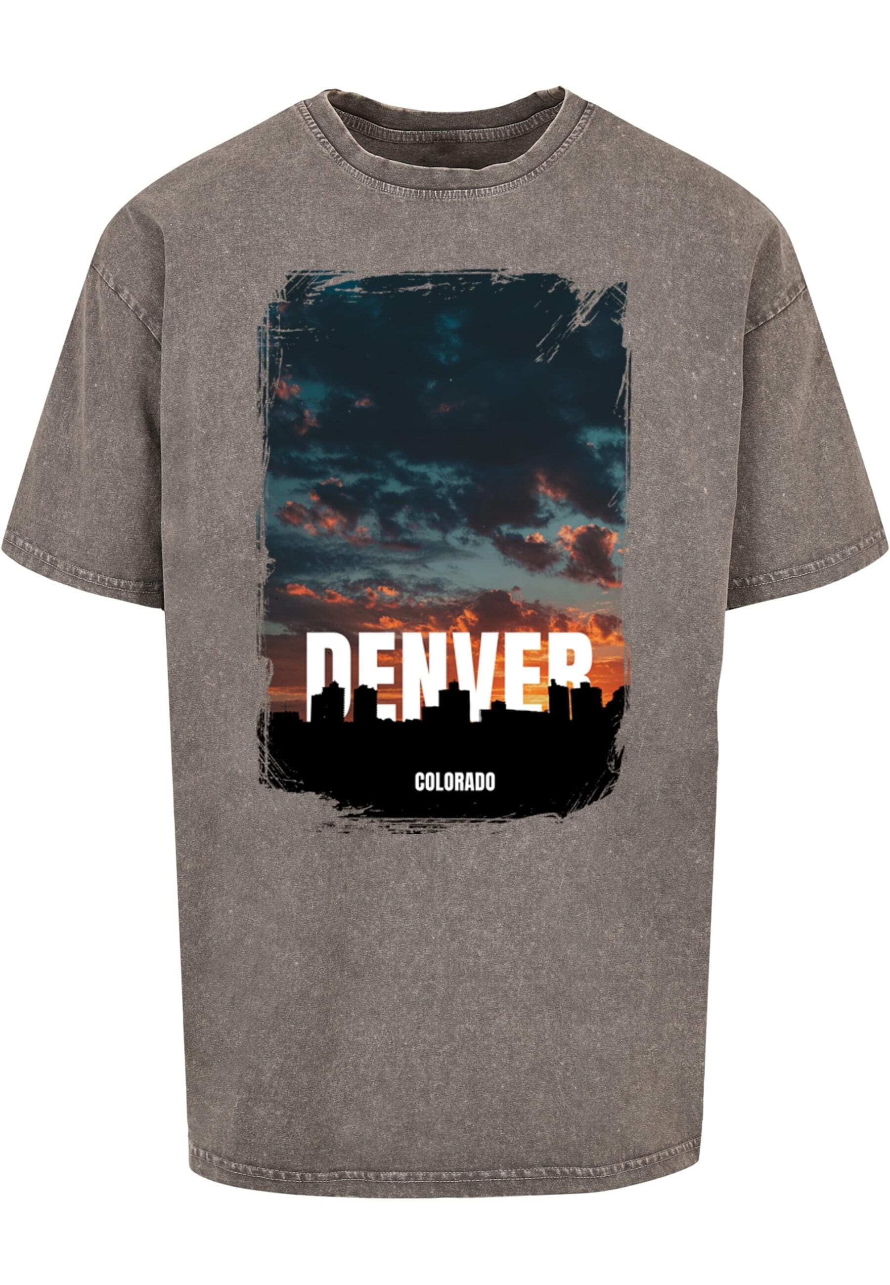 T-Shirt »Merchcode Herren Denver Acid Washed Heavy Oversize Tee«, (1 tlg.)