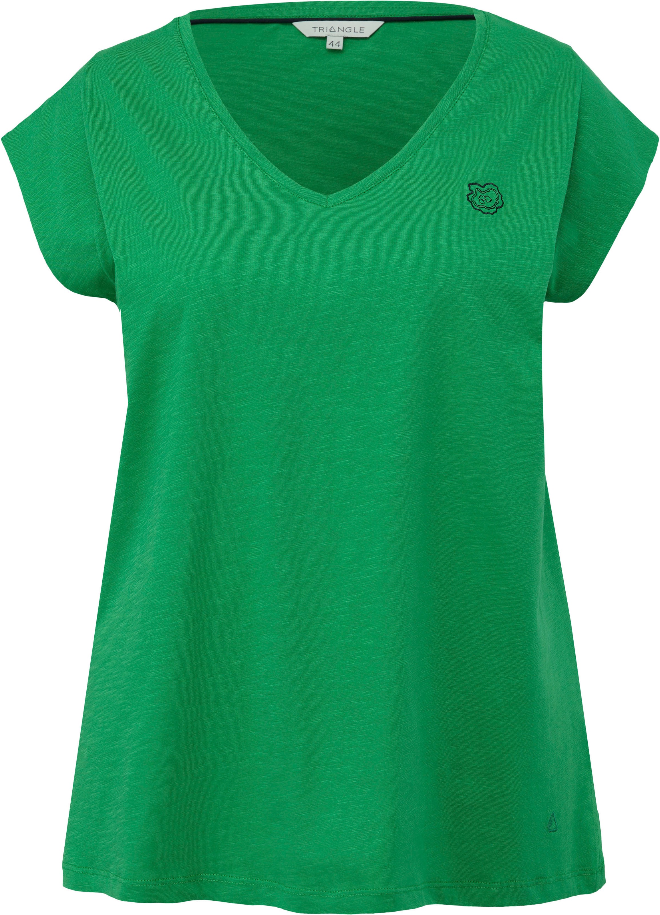TRIANGLE T-Shirt mit Stickerei auf der Brust