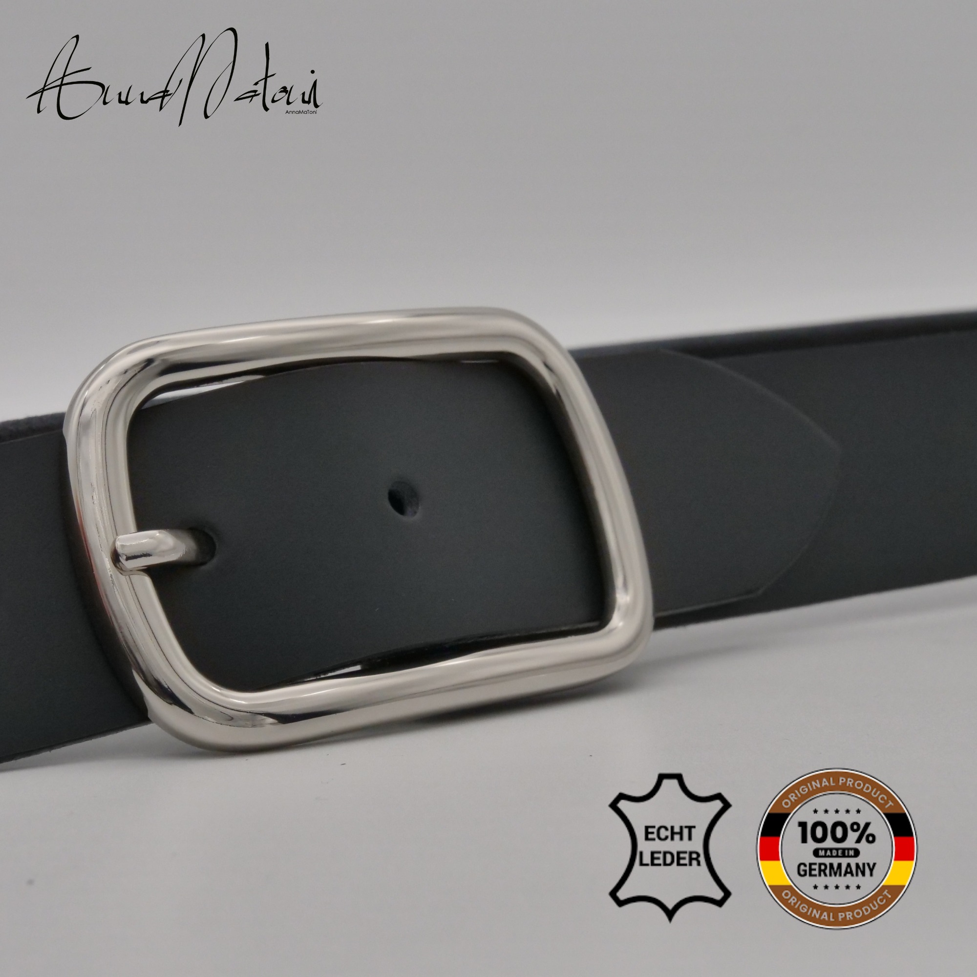 AnnaMatoni Ledergürtel "AnnaMatoni Damen Ledergürtel Basic Gürtel 3,5cm bre günstig online kaufen