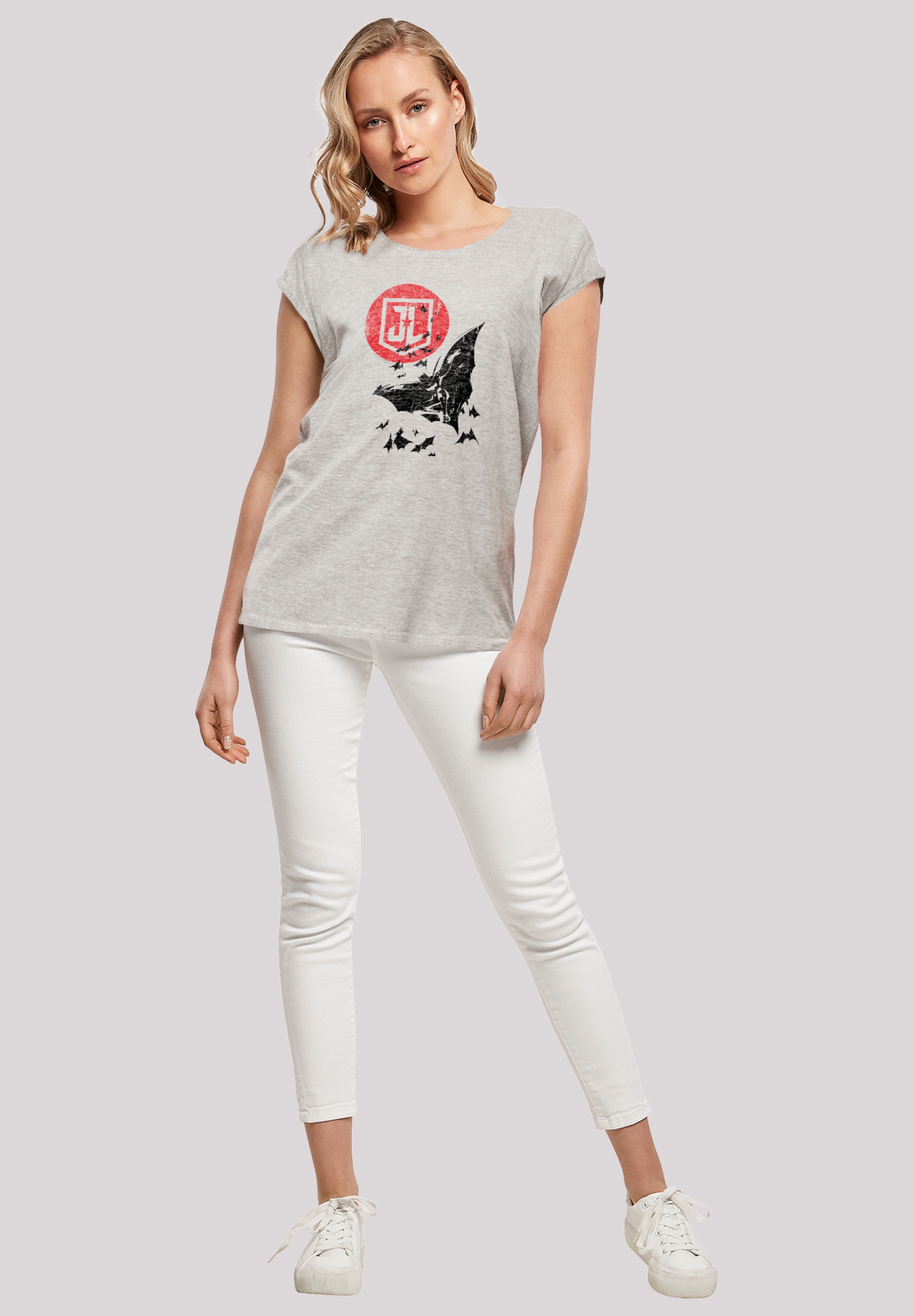 F4NT4STIC T-Shirt »DC Comics Justice League Movie Batman Moon Leap«, Print
