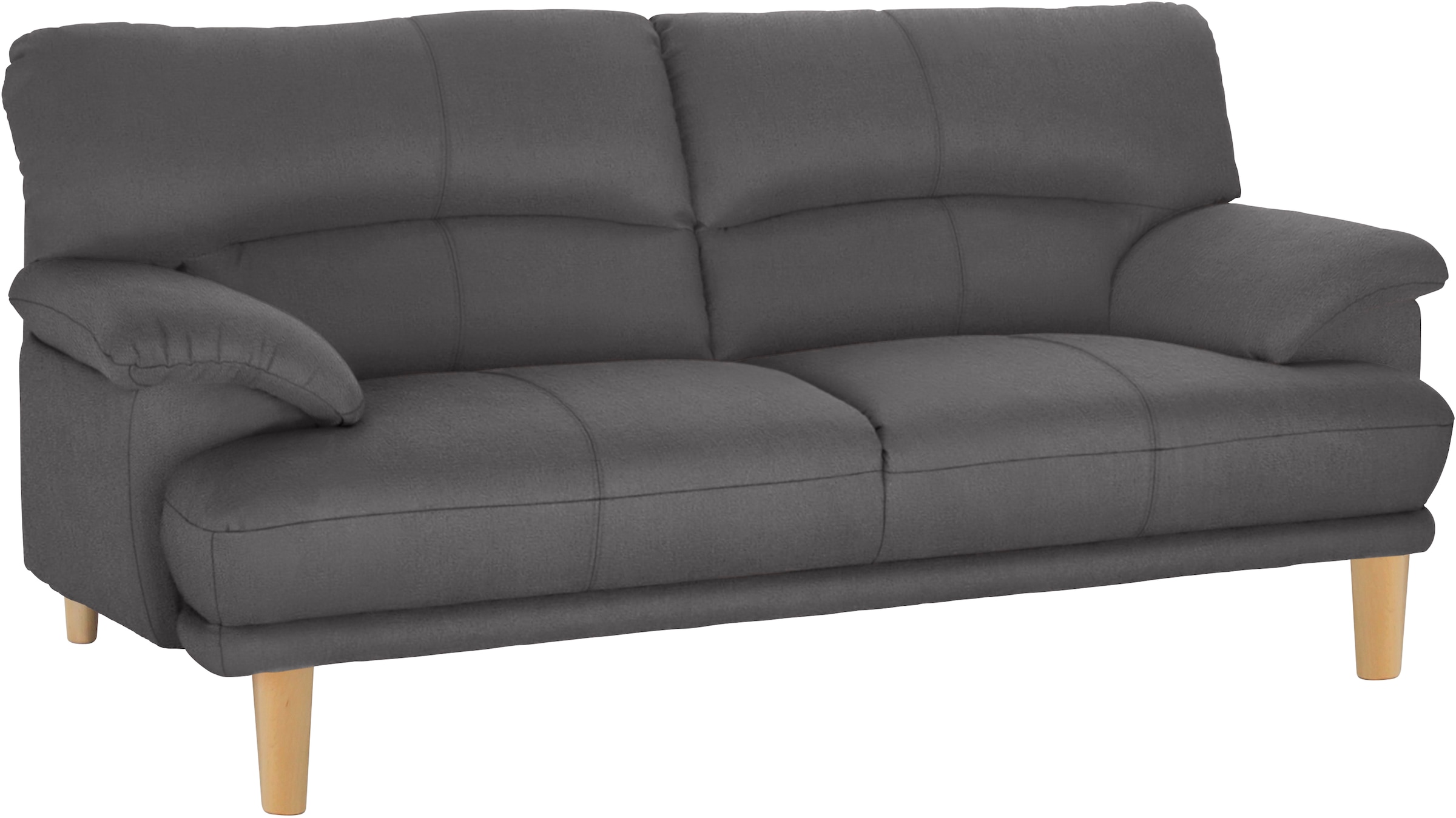 TRENDMANUFAKTUR 3-Sitzer "Cecilia, Sofa in italienischem Design", mit tollem Sitzkomfort, extrabequeme Armlehnen, Holzfü