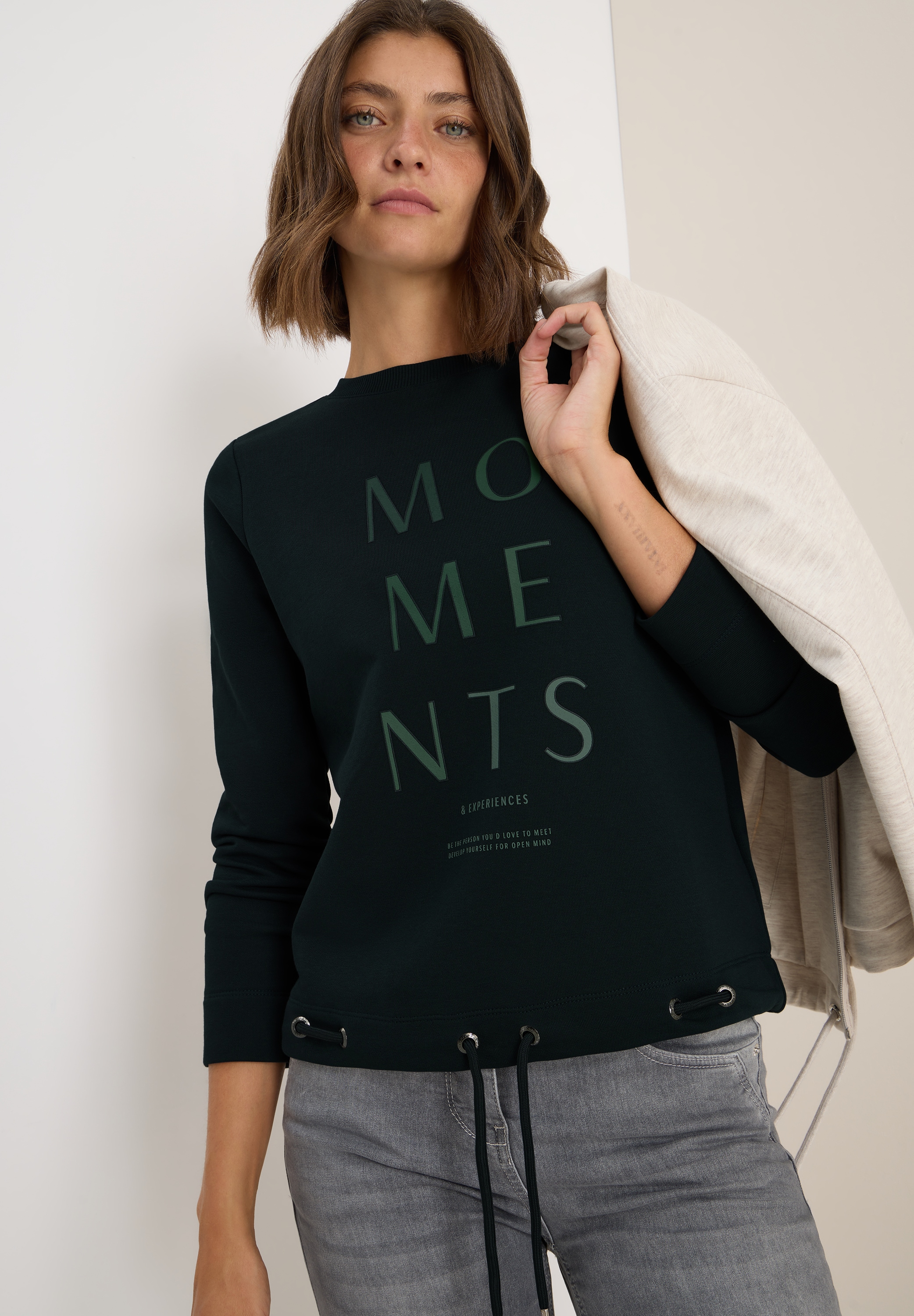 Cecil Sweatshirt , im soften Baumwoll-Mix
