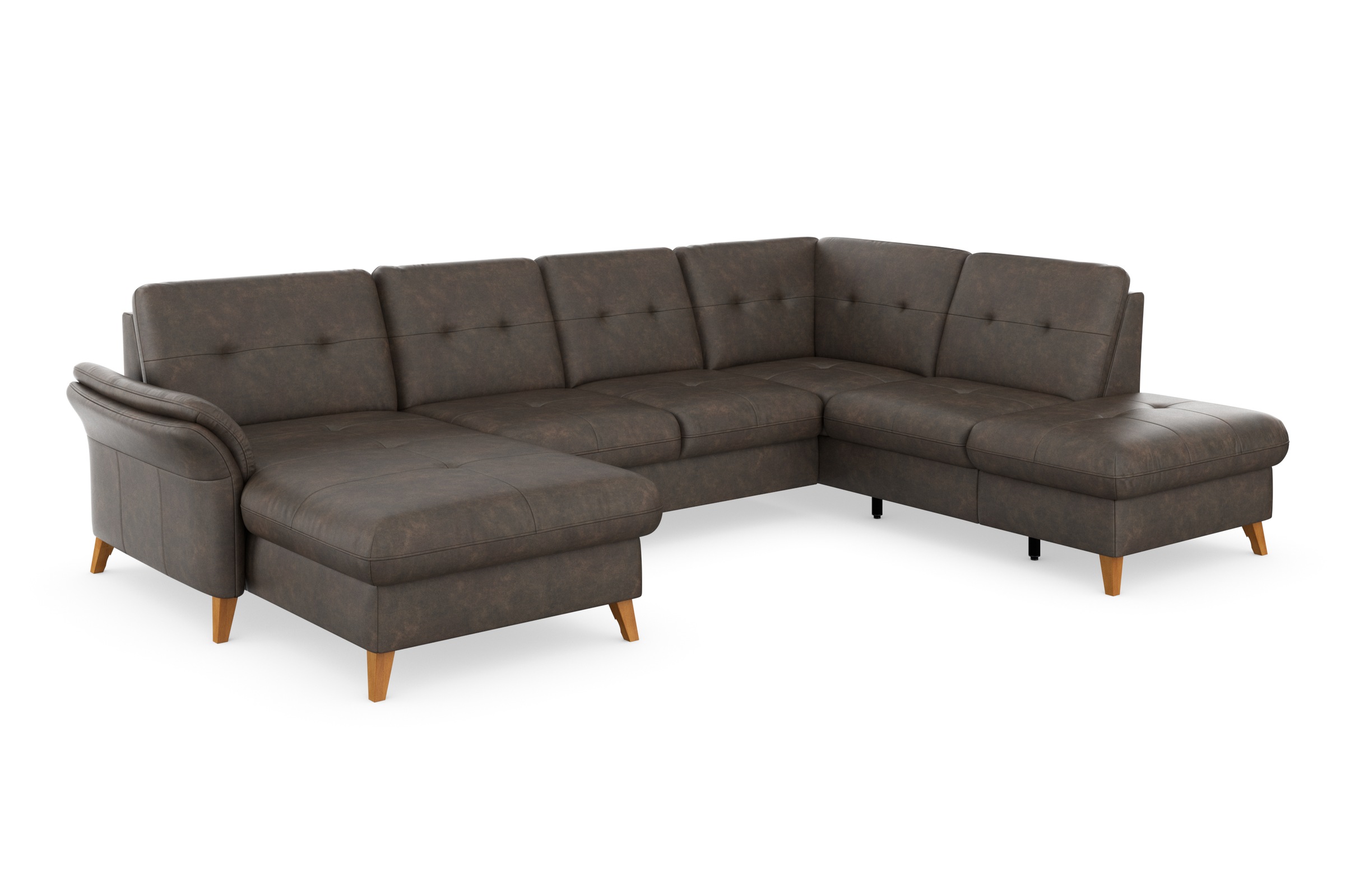 sit&more Wohnlandschaft »Göteborg«, inkl. Sitztiefenverstellung, wahlweise mit Bettfunktion & Bettkasten