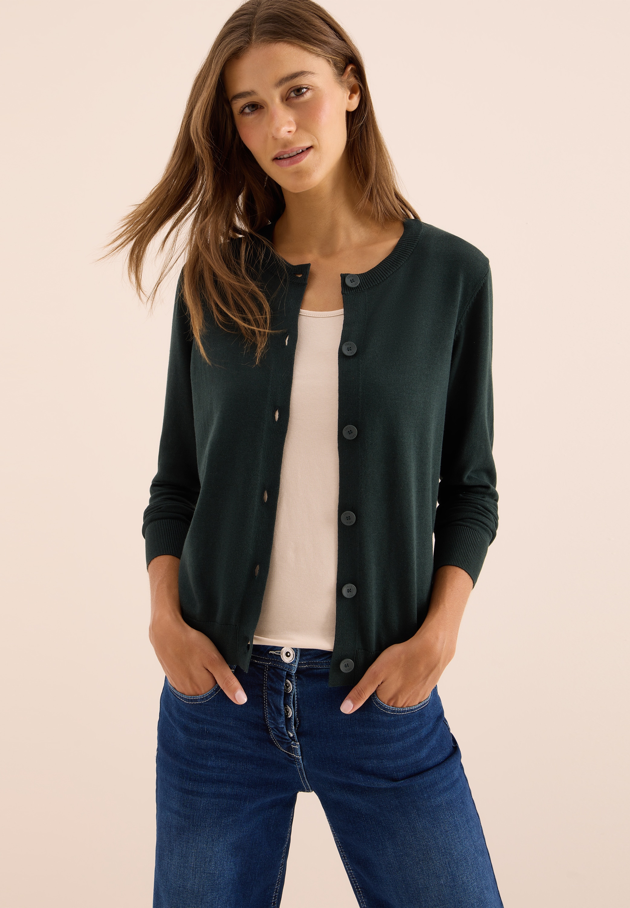 Cecil Strickjacke mit Knopfleiste günstig online kaufen