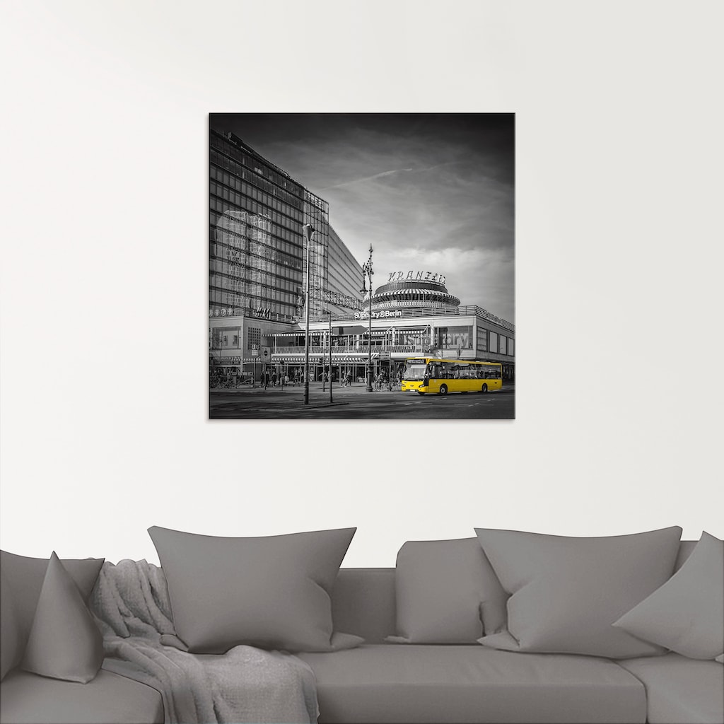 Artland Glasbild »Berlin City-West«, Deutschland, (1 St.)