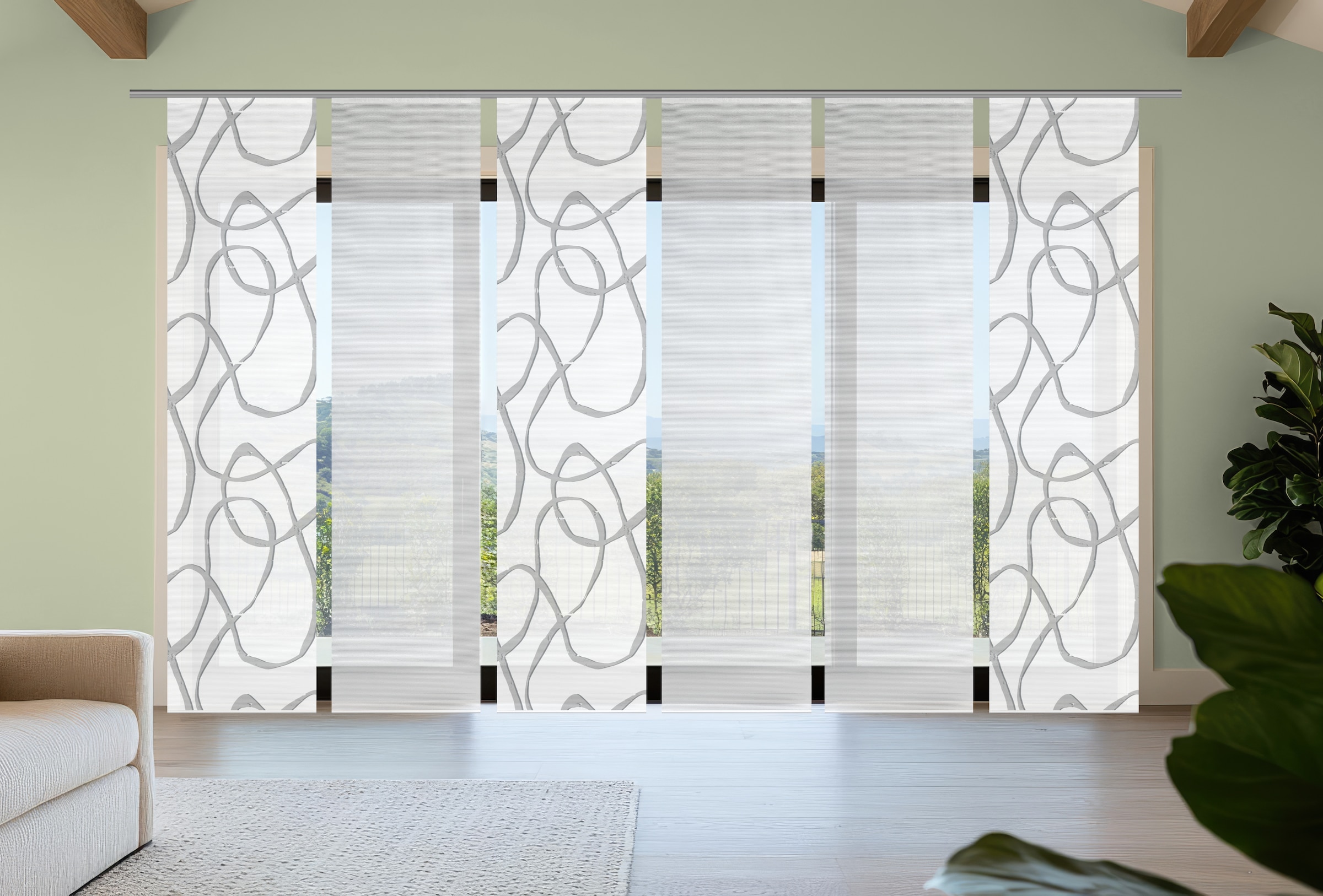 Vision S Schiebegardine "OPHELIA" Paneelwagen 6 Stk. tlg. Schiebevorhang,Ba günstig online kaufen