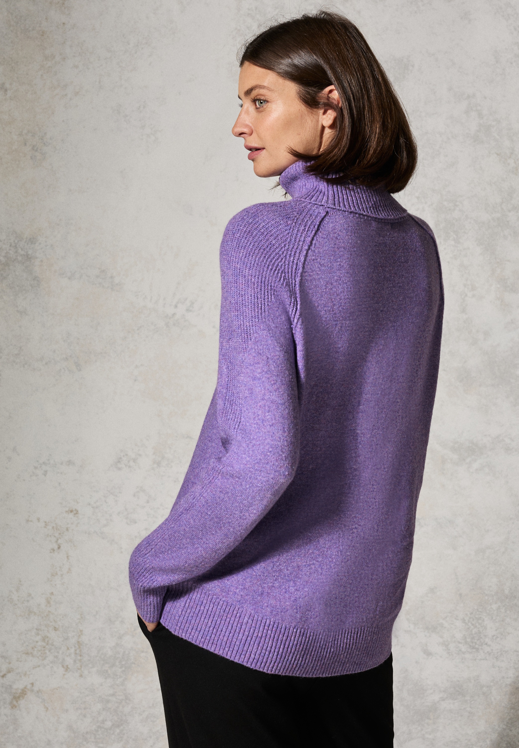 Cecil Strickpullover, im Melange Look