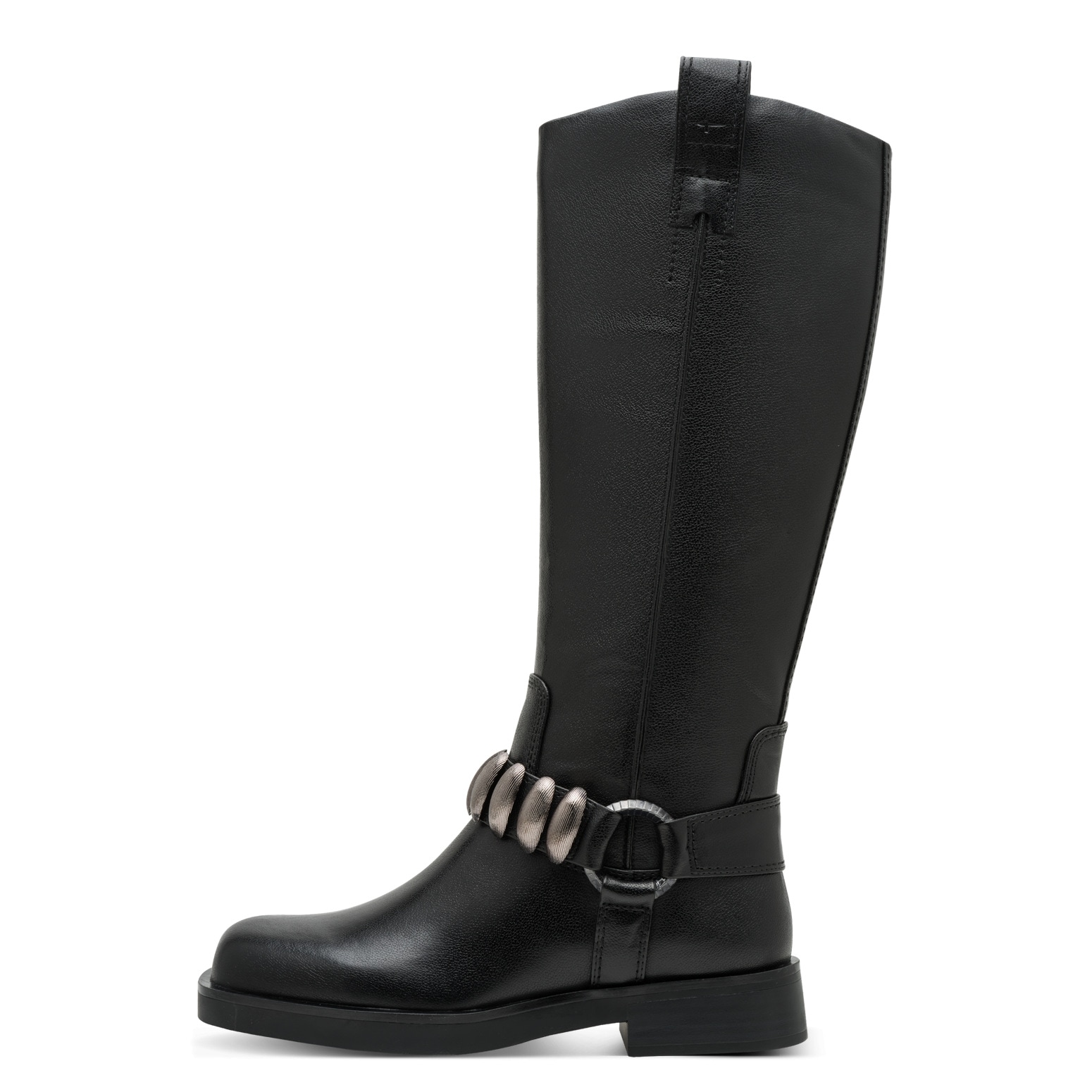 Tamaris Stiefel  , Blockabsatz, Langschaftstiefel mit Schmuckelementen, im Biker-Look