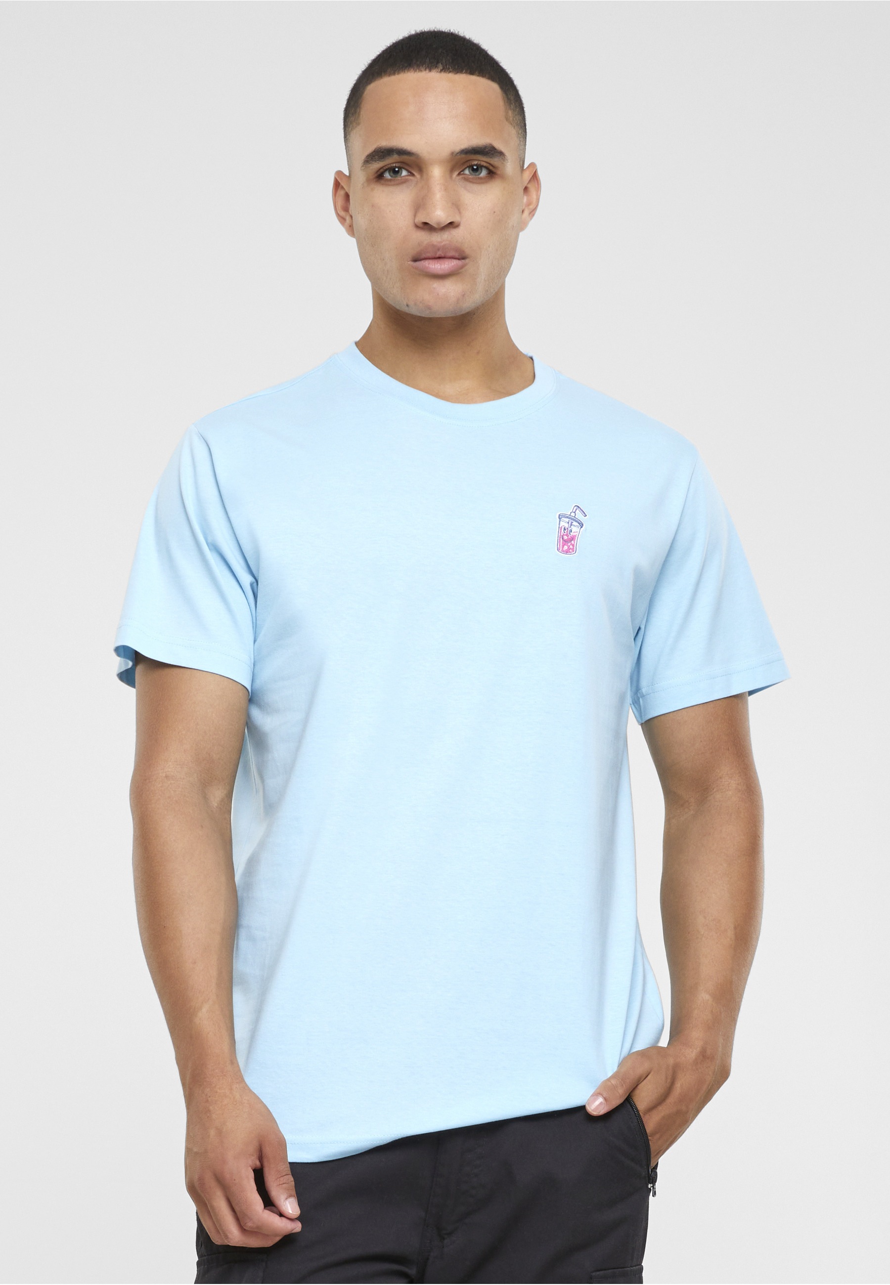 MisterTee T-Shirt »MisterTee Herren Good Vibes Drink Tee EMB« 1 Stk.