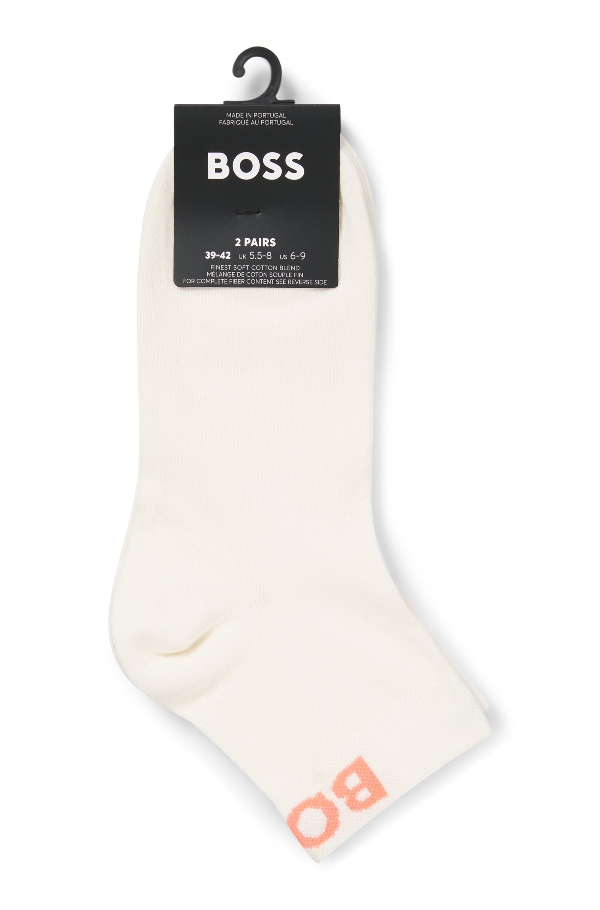 Thumbnail - BOSS Freizeitsocken "2P SH Logo CC W", (Packung, 2 Paar, 2er), mit eingestricktem BOSS Logoschriftzug