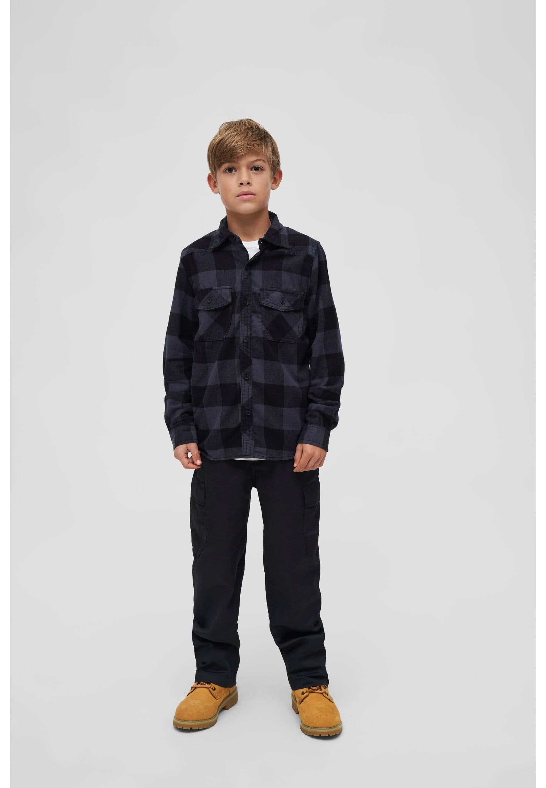 Brandit Langarmhemd »Brandit Unisex Checkshirt Kids«, (1 tlg.)